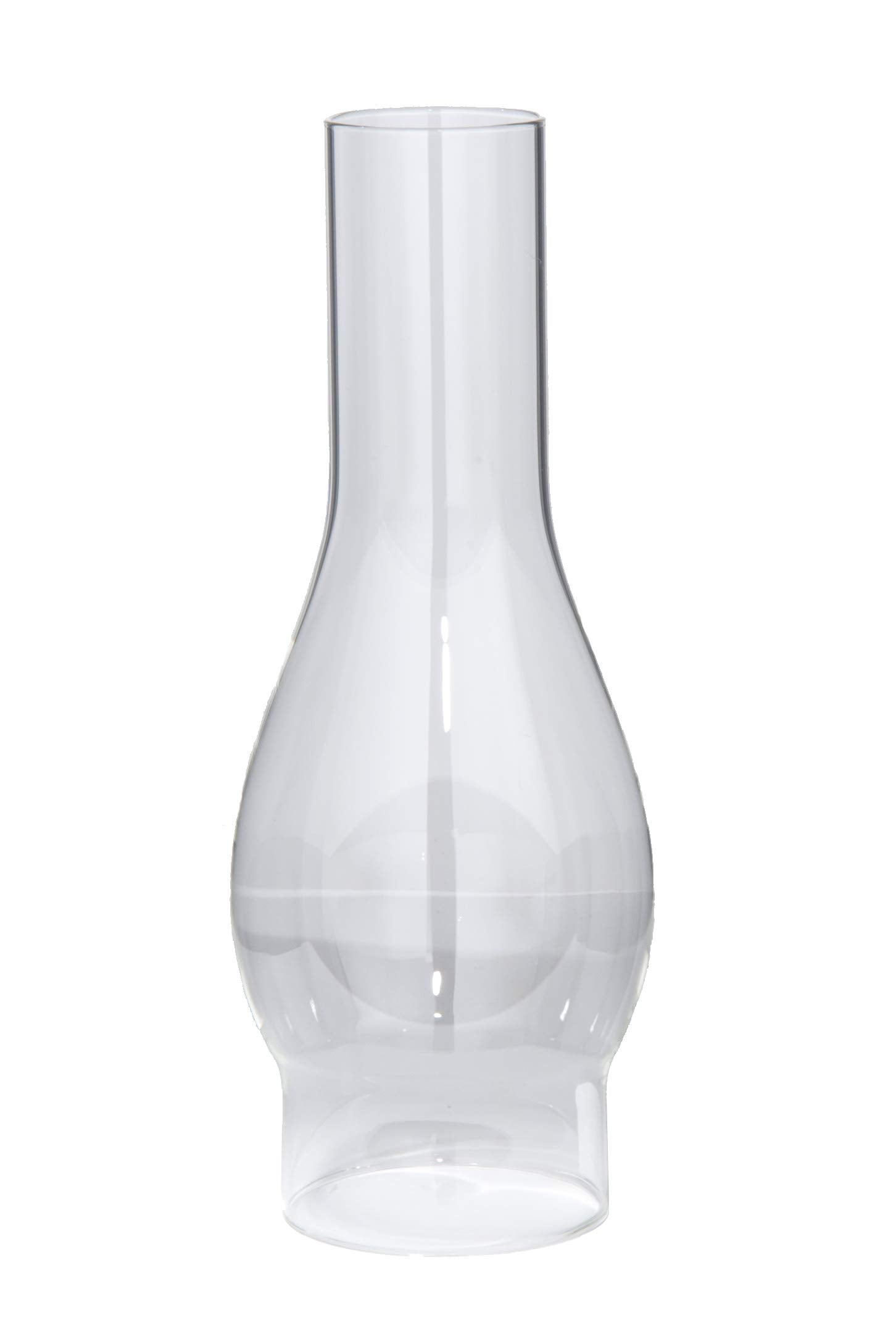 B&P Lamp Clear Glass Oil Lamp Chimney, 3 Inch x 10 Inch, Model 57944, Vintage Style