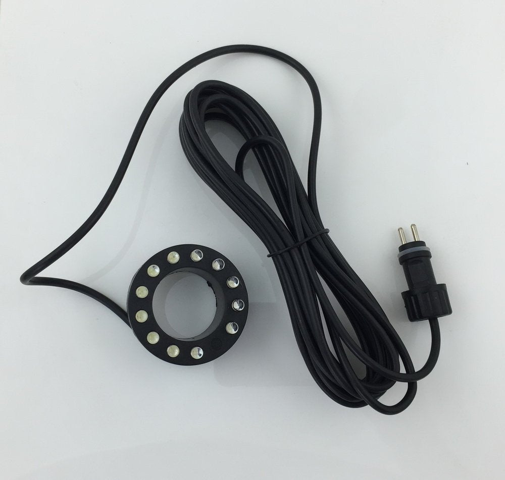 CNZ Submersible 12-LED Fountain Ring, No AC Adapter Included, Black (1DNOAC)