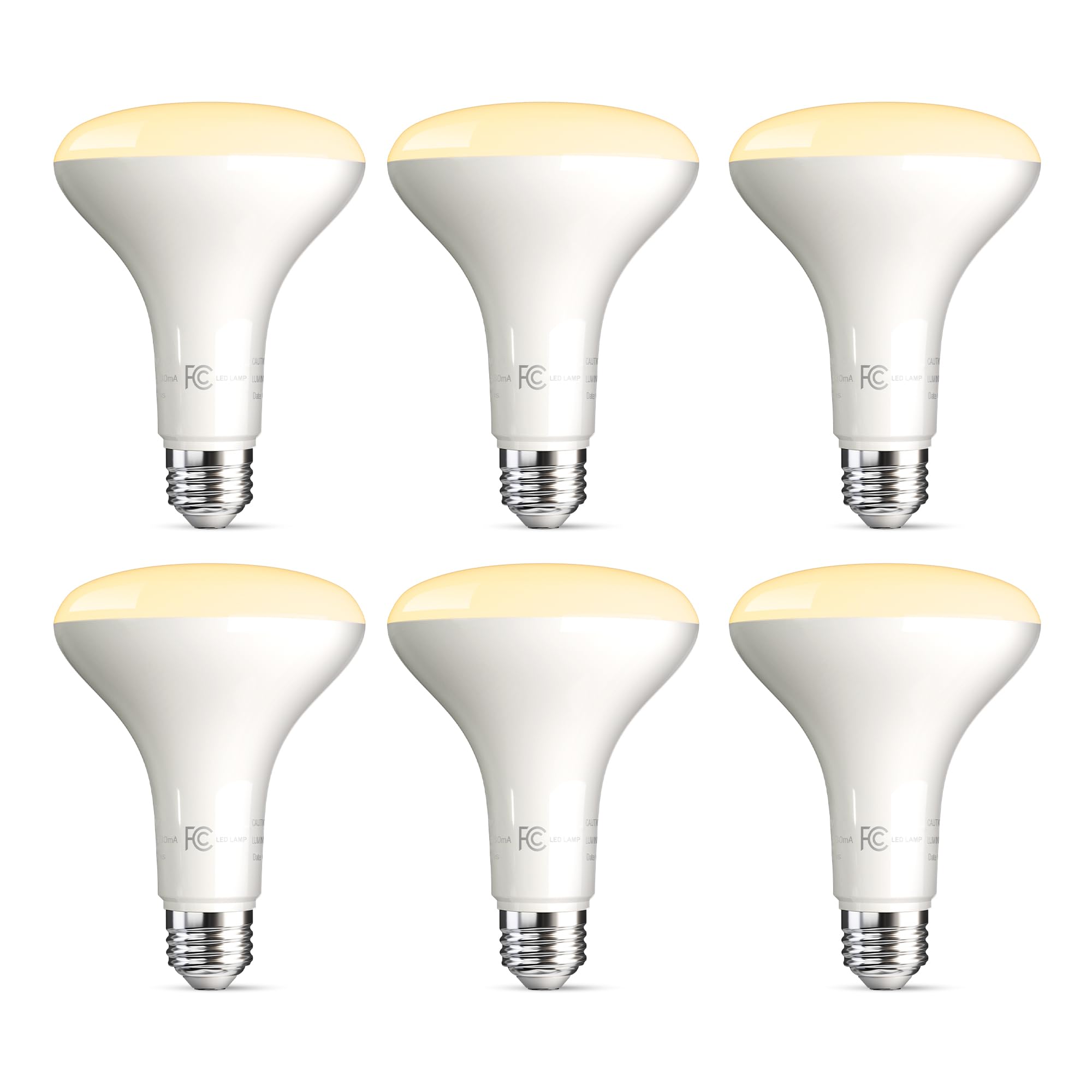 Tjoy 6Pack Br30 Led Flood Light Bulb, Dimmable Indoor Cri80 9W Equivalent 65W 2700K Daylight 800 Lumens, 15000 Lifetime Hours Fo