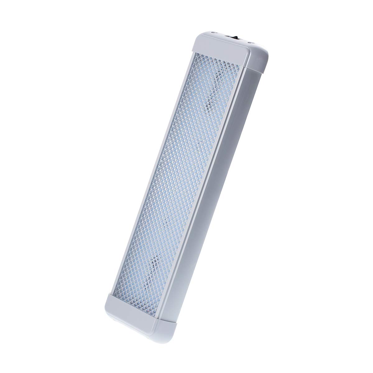 Raycharm Rv Boat Interior Led Ceiling Light Fixture, 14.2&quot; X 3.9&quot; Aluminum Housing, 6000K Cool-White Large Spaces Illuminating, High-Output Low Ampere Draw, On/Off Rocker Switch, 12V-24V Dc, 1-Pack