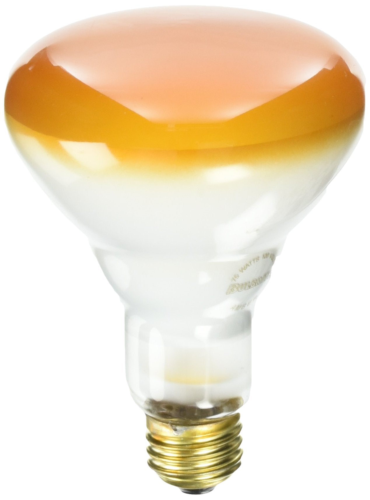 Bulbrite Incandescent BR30 Light Bulb, 75 Watt, Amber, Medium Screw Base (E26), Glass