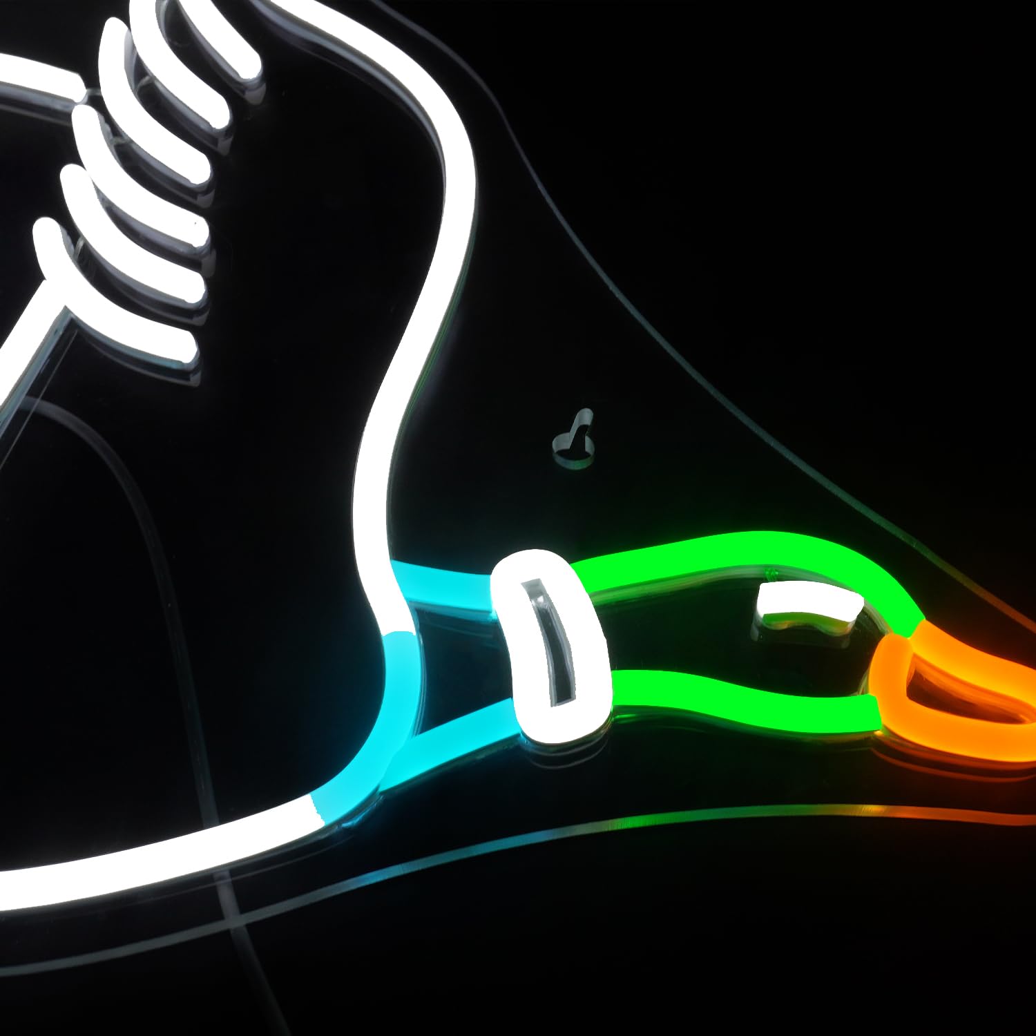 LUCUNSTAR Goose Neon Sign - White LED Light for Wall Decor, USB, Adjustable Brightness, 12.5x16.5 inches, Plastic