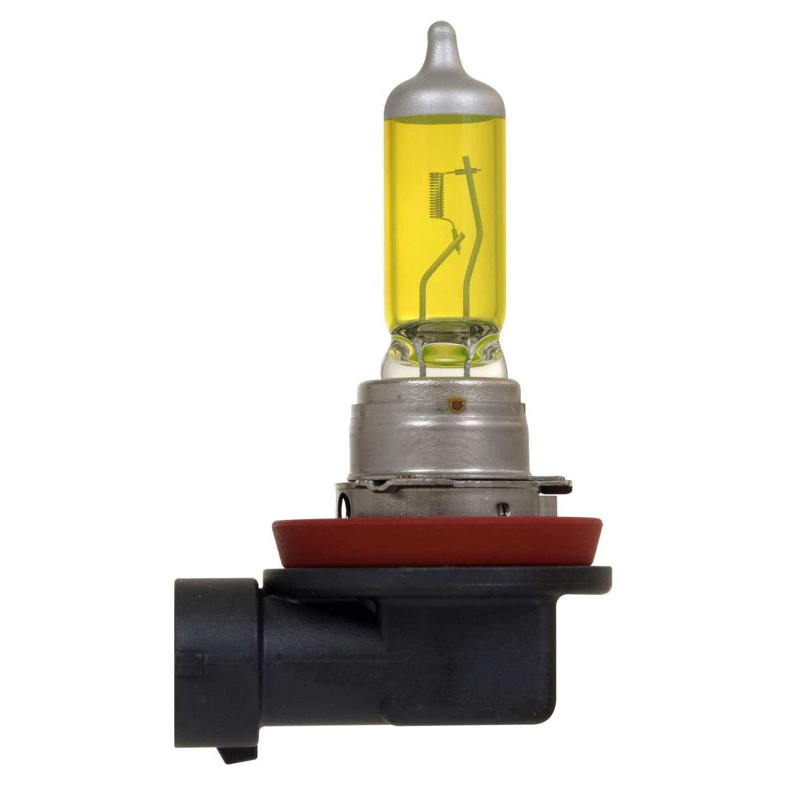 SYLVANIA H8 Fog Vision Yellow Halogen Fog Lights - High Performance, Street Legal, 2 Bulbs, Improved Safety