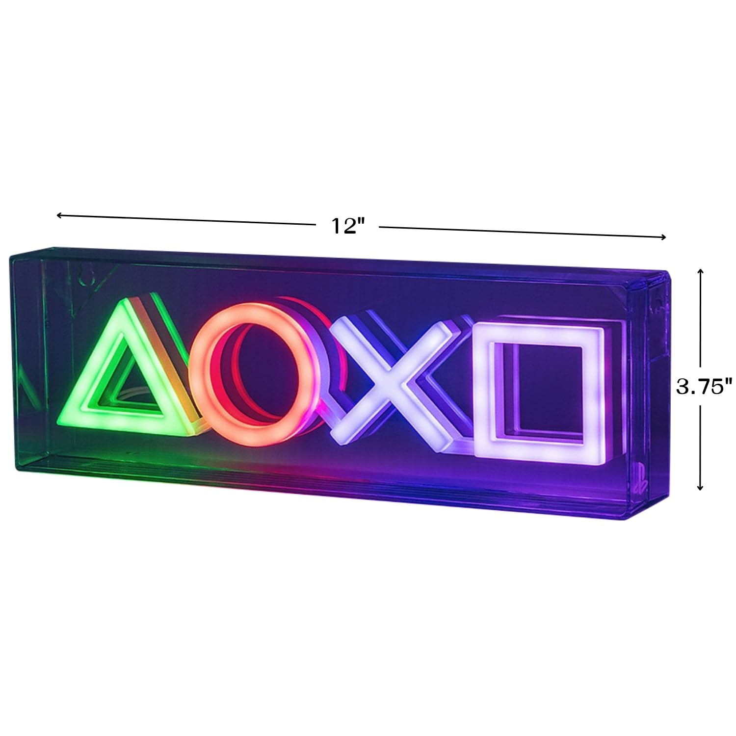 Paladone Playstation Led Neon Light - Free Standing Or Wall Mountable - Game Room Accessories & Decor For Gamers