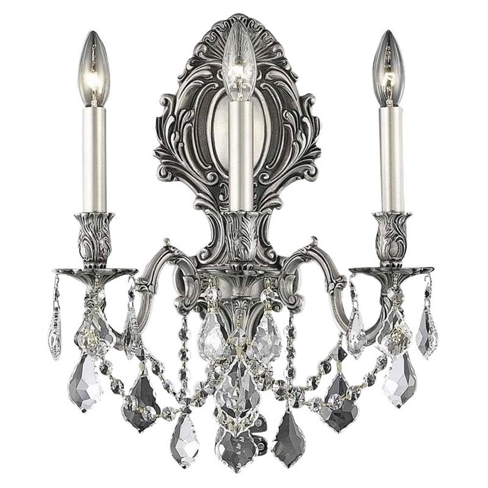 Elegant Lighting Royal Cut Crystal Chandelier 14in Silver Model 9603W14PW/RC