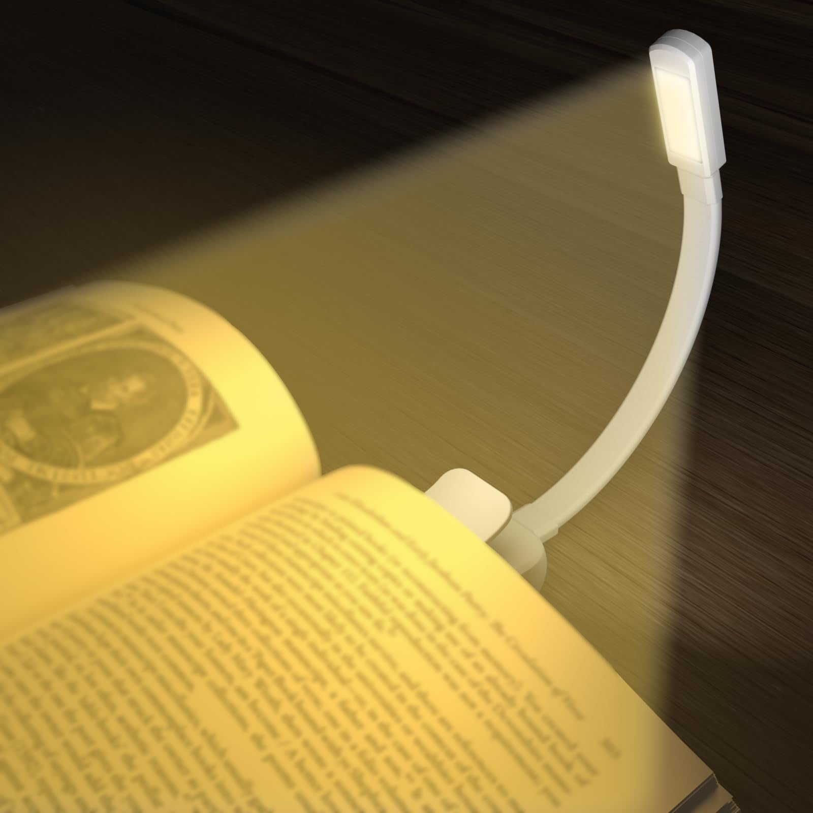 Lucarni Book Lights for Reading at Night,Reading Lights,AAA Battery Clip-On Led Reading Light with 3 Colors & Stepless Dimming,P