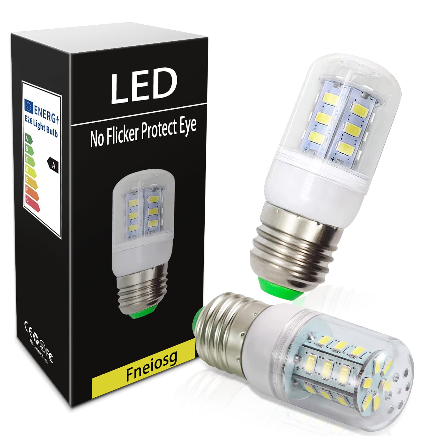 LED Refrigerator Light Bulb 3.5W 40Watt Equivalent, Waterproof Frigidaire Freezer LED Light Bulb IP54, E26 Daylight White 6000K 500 Lumen, Energy Saving ac 100 265v 3.5w Light Bulb Refrigerator Bulb