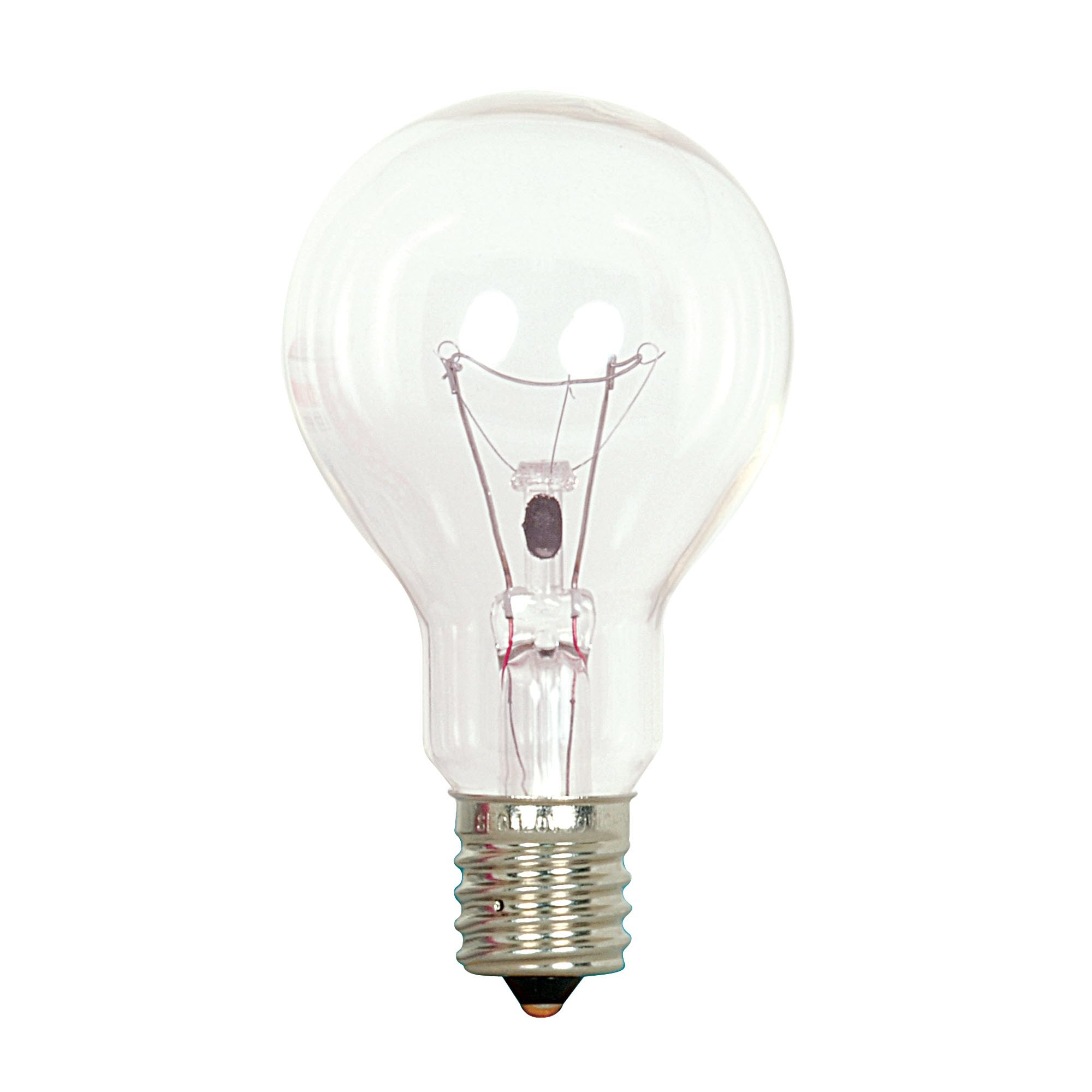 Satco A15 40W Intermediate Base Light Bulb, Clear Glass, White, Model S2744, 120V