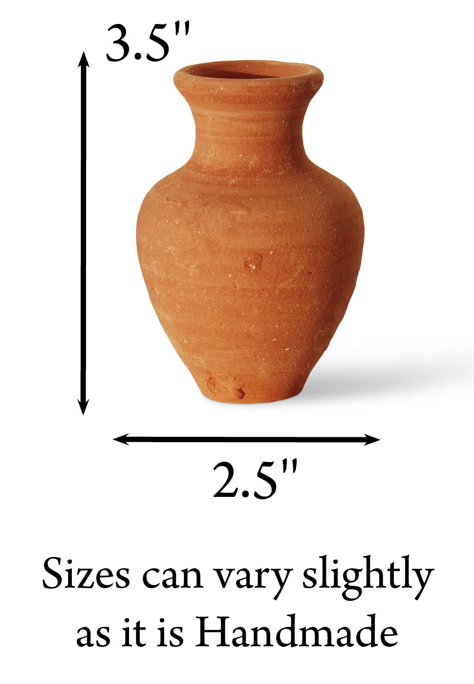 Biblical Clay Oil Lamp With Jar – Herodian Style Terra-Cotta Lamp – Handmade In The Holy Land – Ancient Replica From Archaeological Finds – Christian & Jewish Faith Artifact