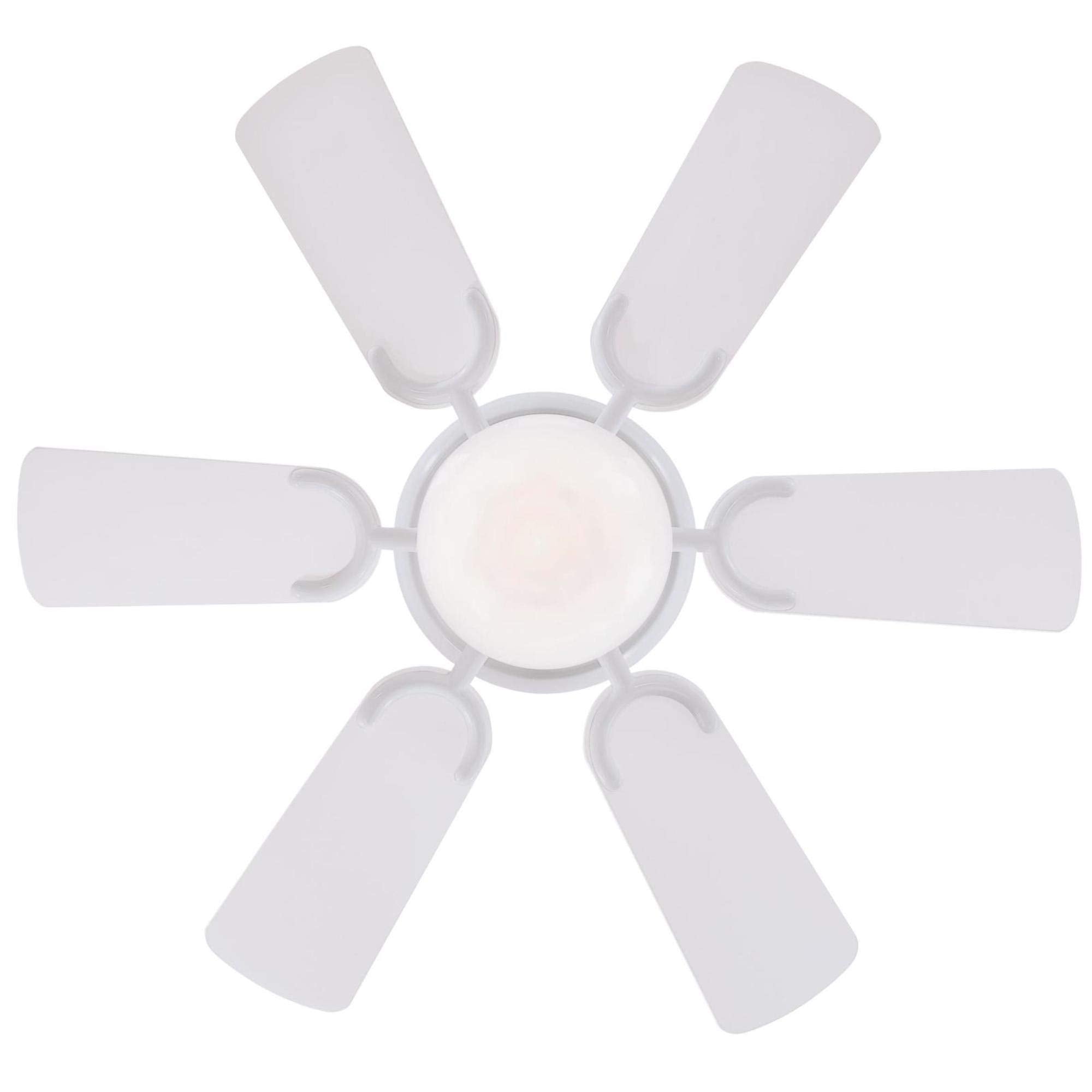Westinghouse Petite Indoor Ceiling Fan with Light, 30 Inch, White, Model 7230800, MDF Material