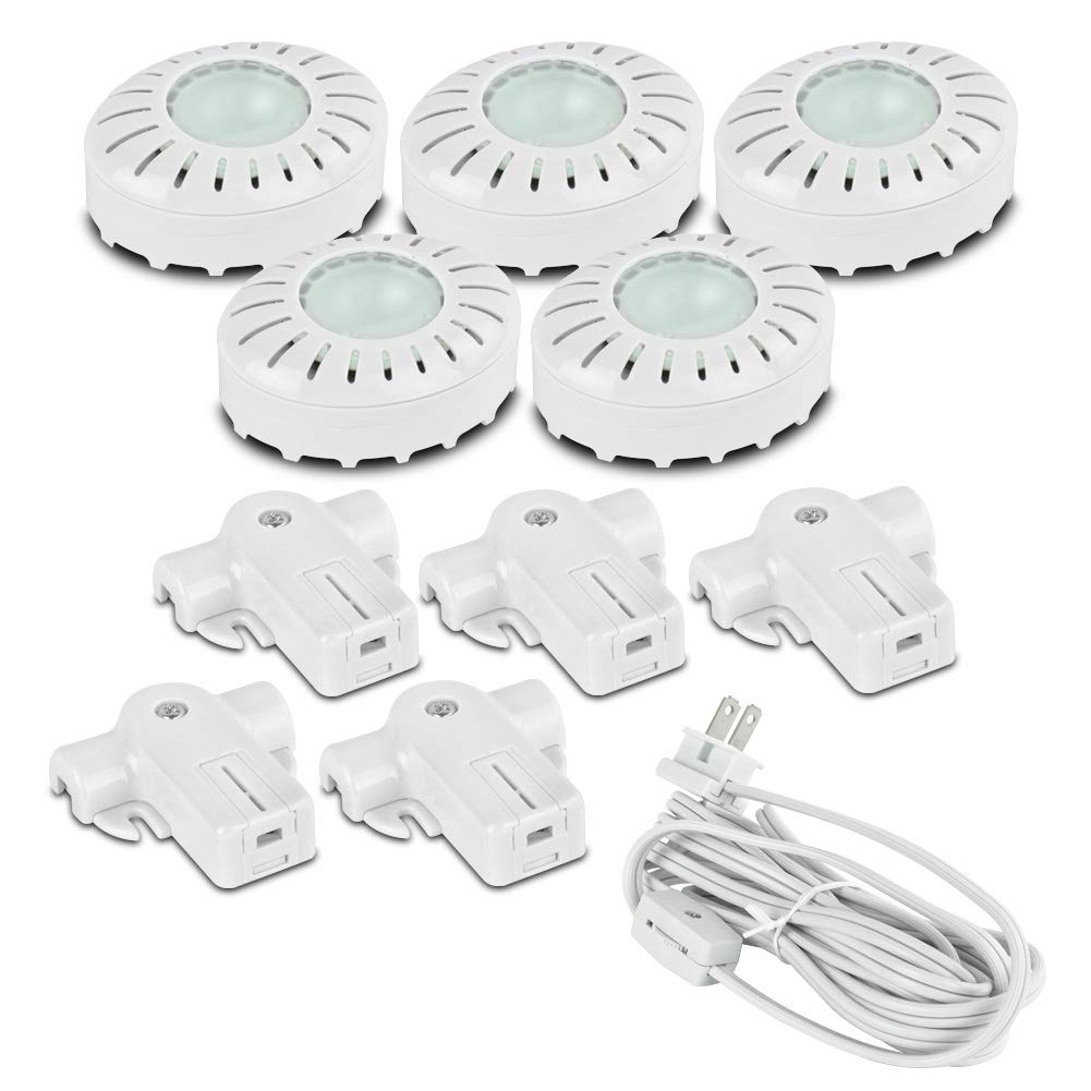 Amertac Xpv50Hcl 20-Watt Xeon Direct-It Accent Light Kit Pucks, White, 5-Pack