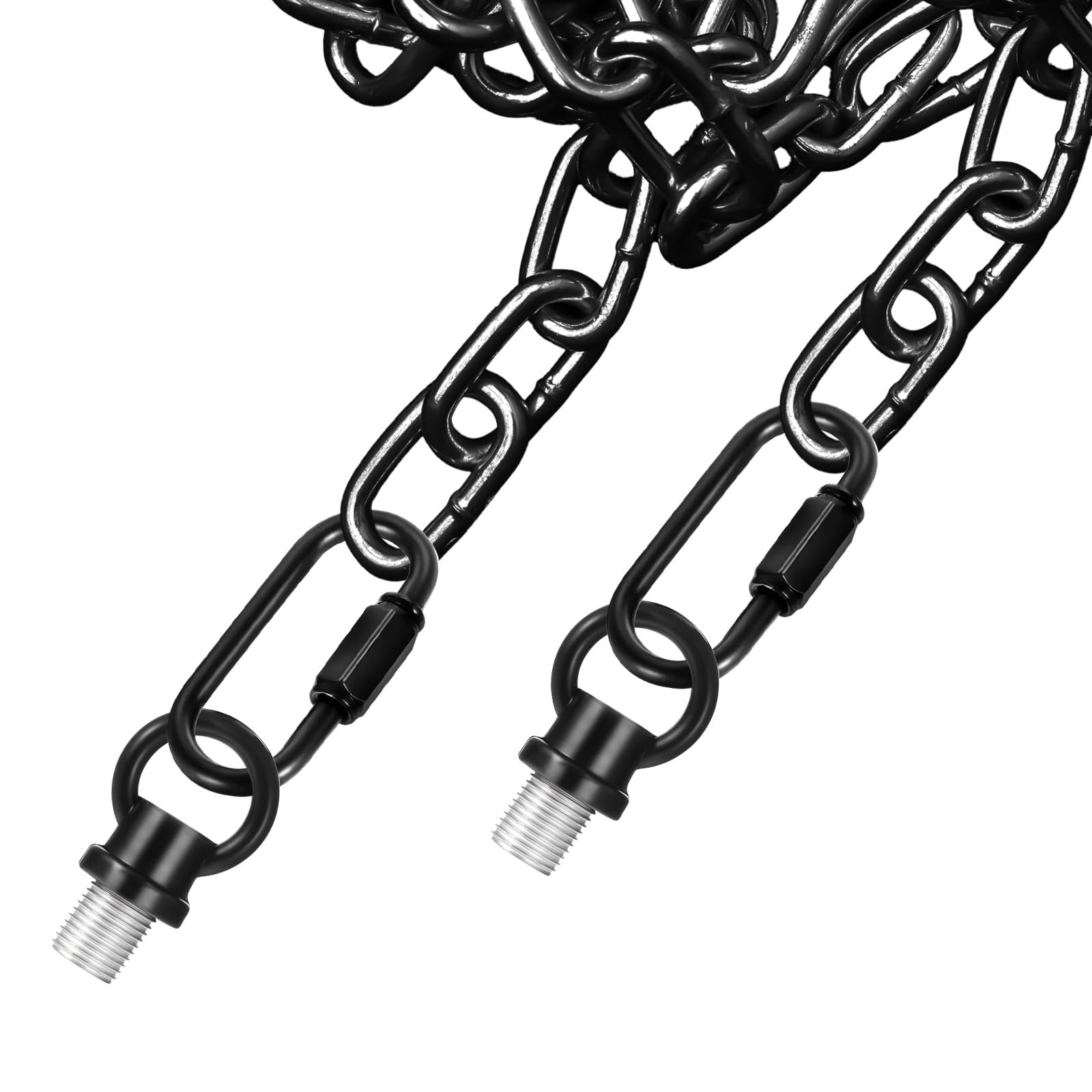 2 Set 1/8-Ip Lighting Loops With Link Buckle Connectors For Light Fixture Chandelier Chain Extension  Hook Rings For Light Fixture  Eye Nuts Lamp Nuts