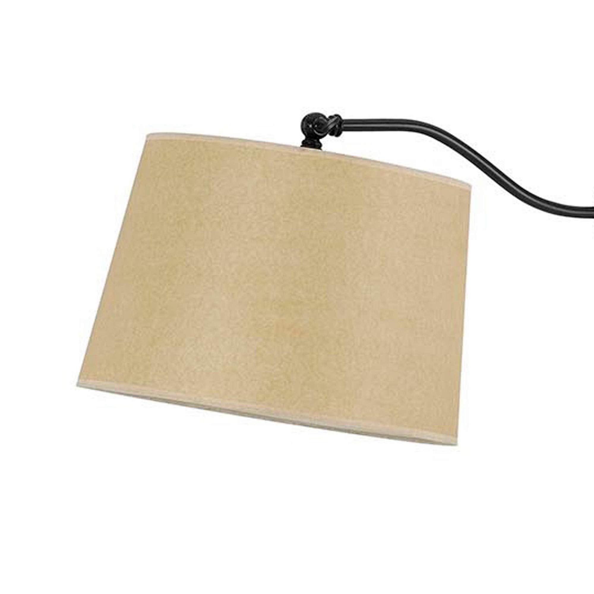 100 Watt Metal Down Bride Floor Lamp With Fabric Tapered Drum Shade