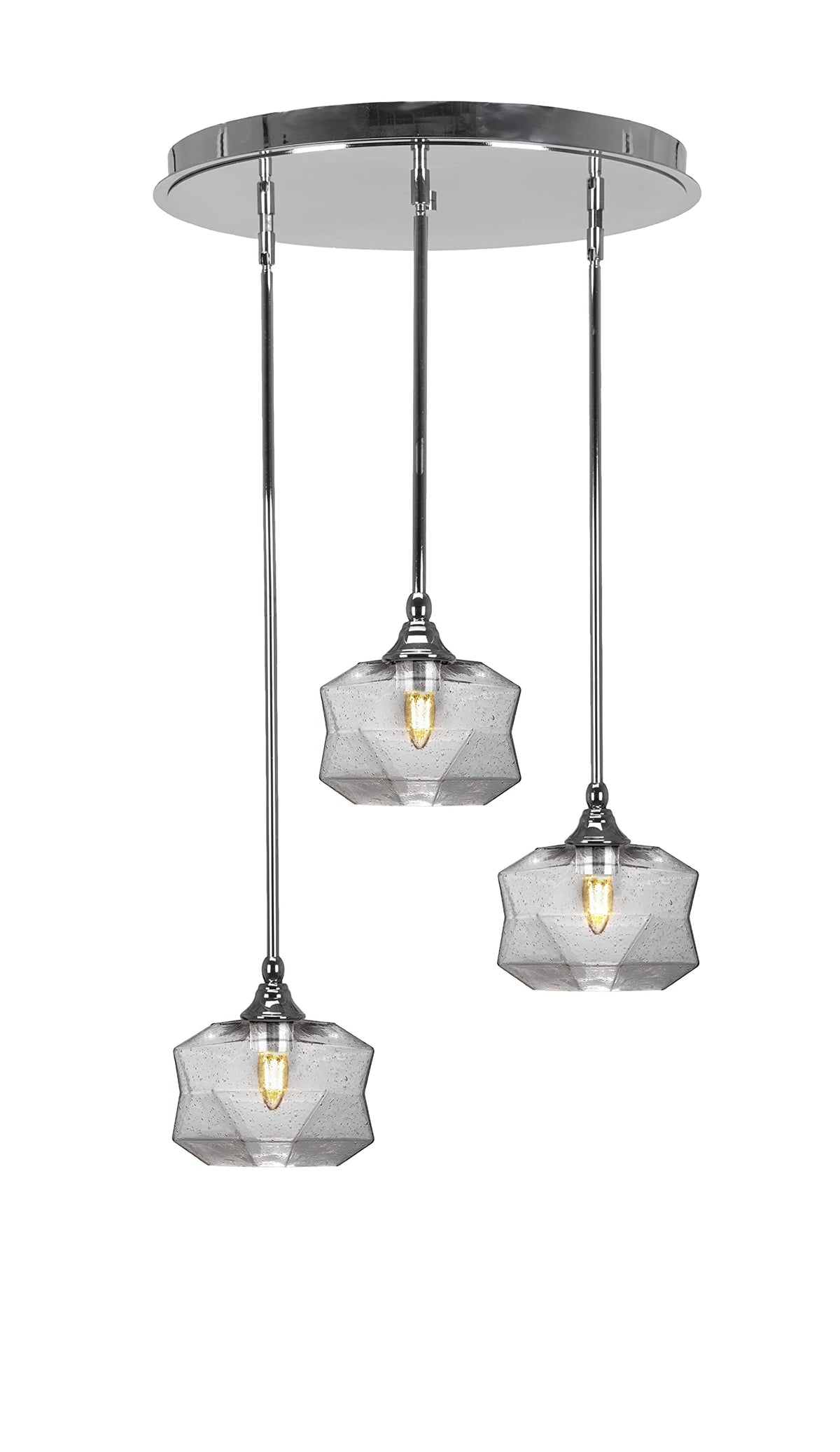 Empire 3 Light Cluster Pendalier in Chrome Finish (2183-CH-4490)