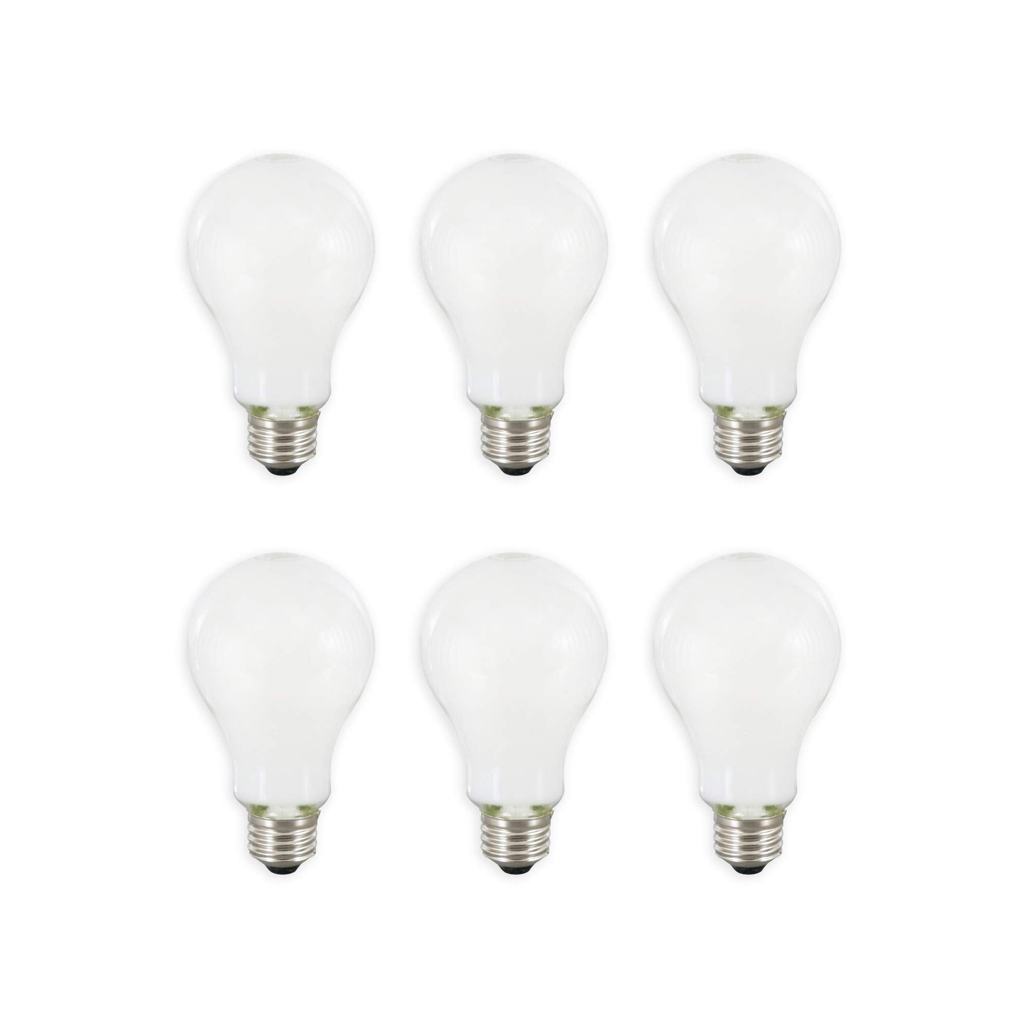 Sylvania LED TruWave A21 Light Bulb, 100W Equivalent, Efficient 15W, Medium Base, Dimmable, Frosted, 2700K, Soft White - 6 Pack 