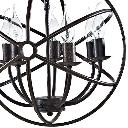 Modway Atom Chandelier, Brown