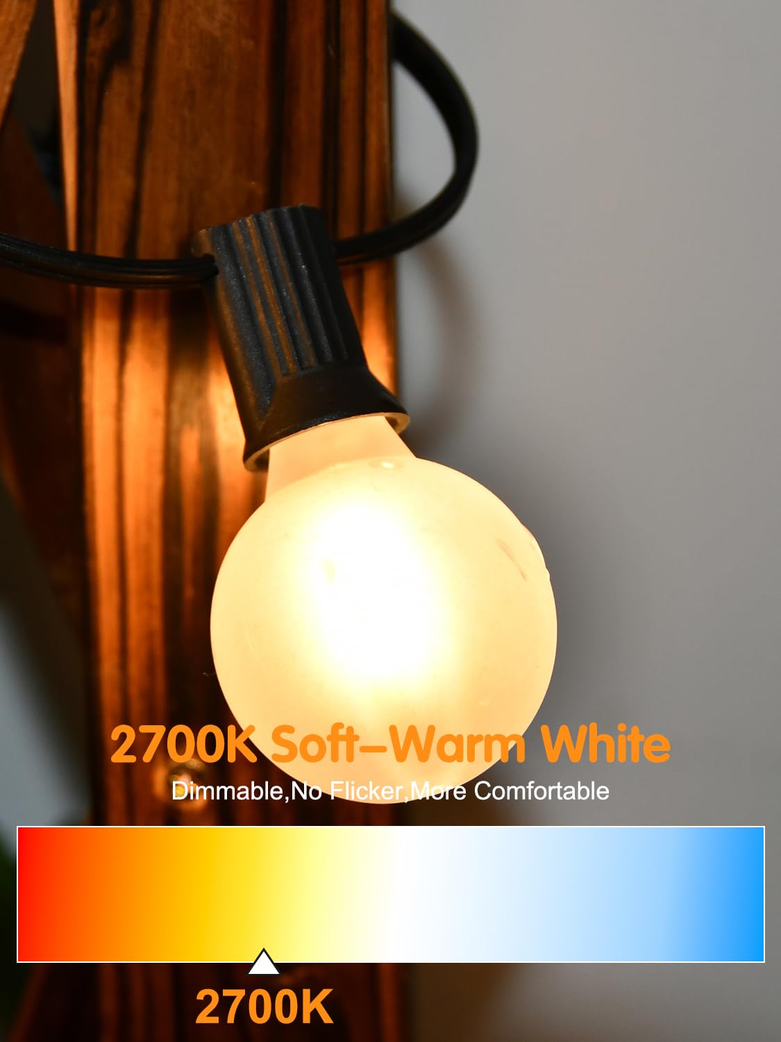Sunsgne 25 Pack G40 Led Replacement Light Bulbs, E12 Screw Base Shatterproof Led Globe Frosted Bulbs Light For Indoor Outdoor St