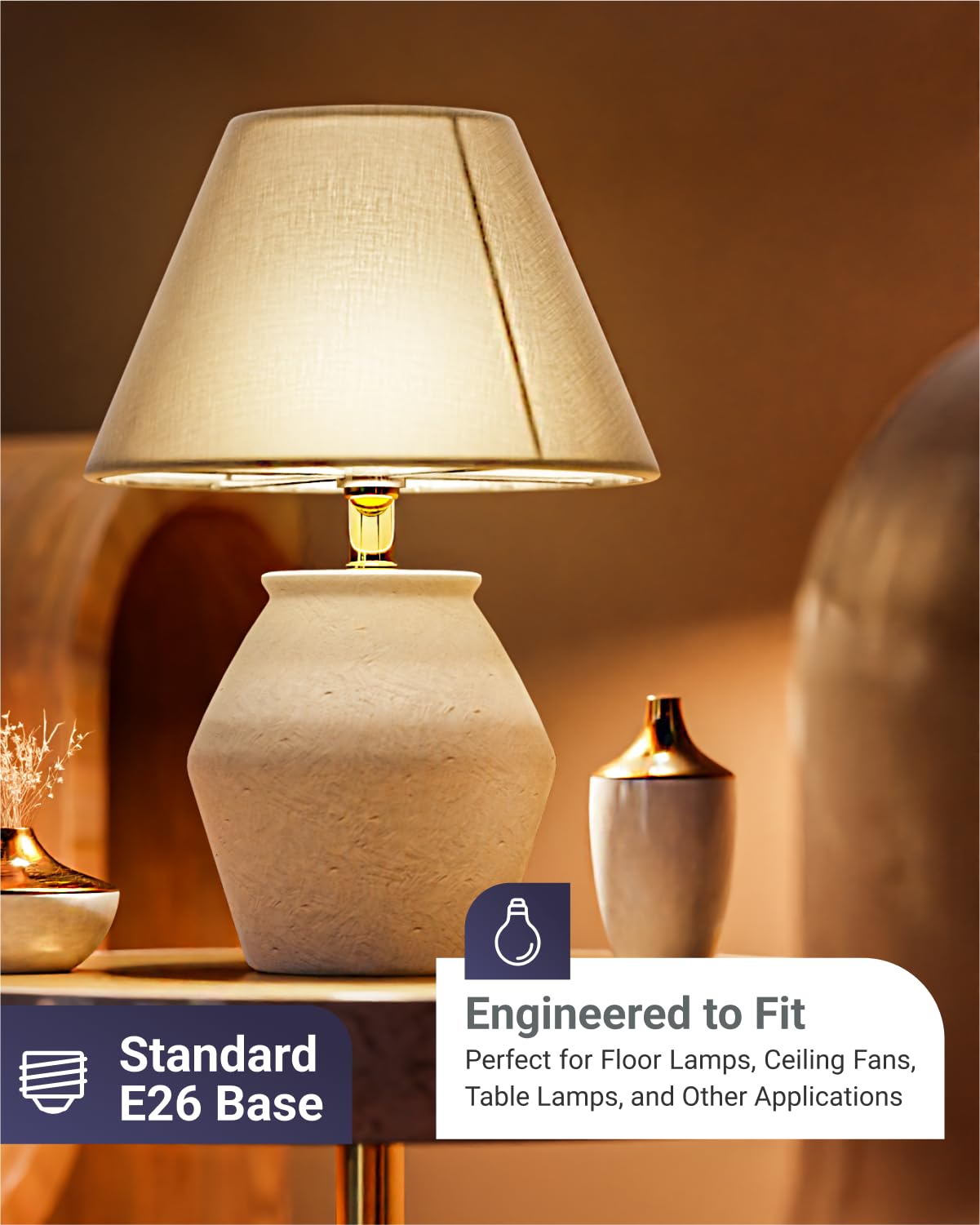 Sunco Lighting A19 LED Light Bulb, Dimmable 3000K Warm White, 10 Pack, E26 Base, 250 Lumens, Indoor/Outdoor, Flicker Free
