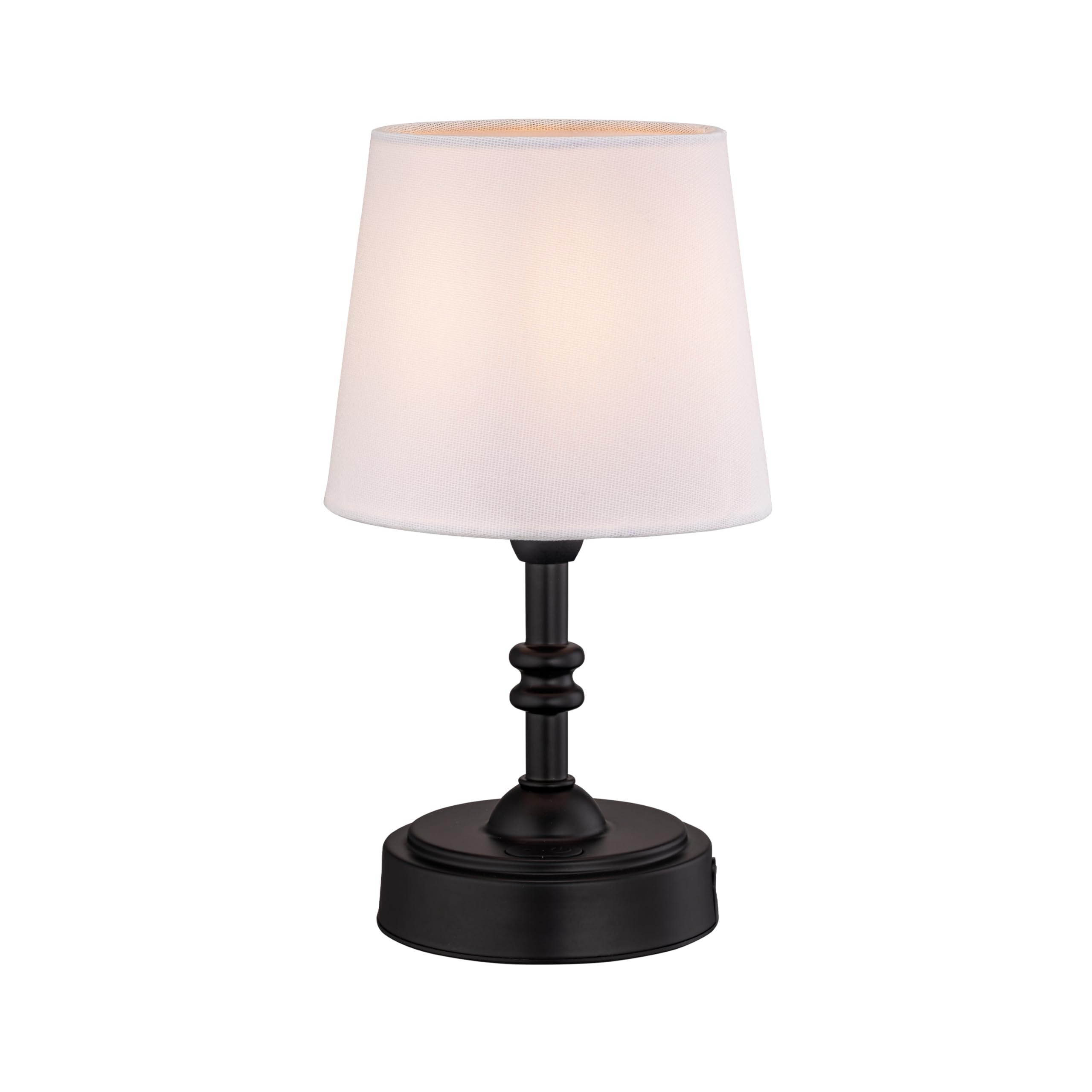 OBright Seraph Mini Cordless LED Table Lamp, 3-Level Brightness, Rechargeable, Black, Model OB-TL19BS