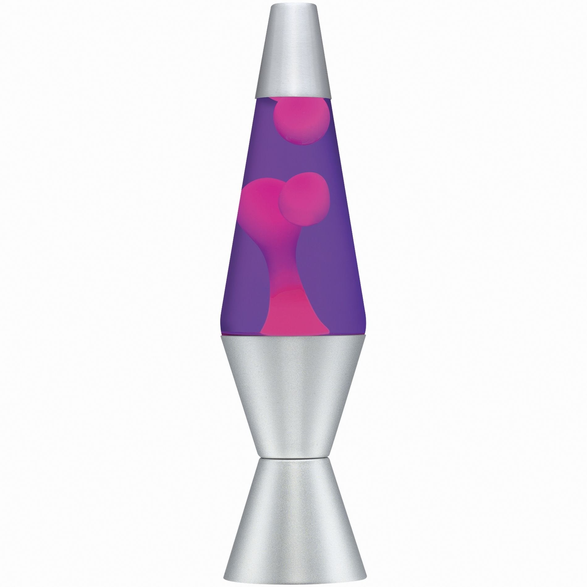 The Original Lava Brand Lava Motion Lamp 14.5'' Pink Purple Silver