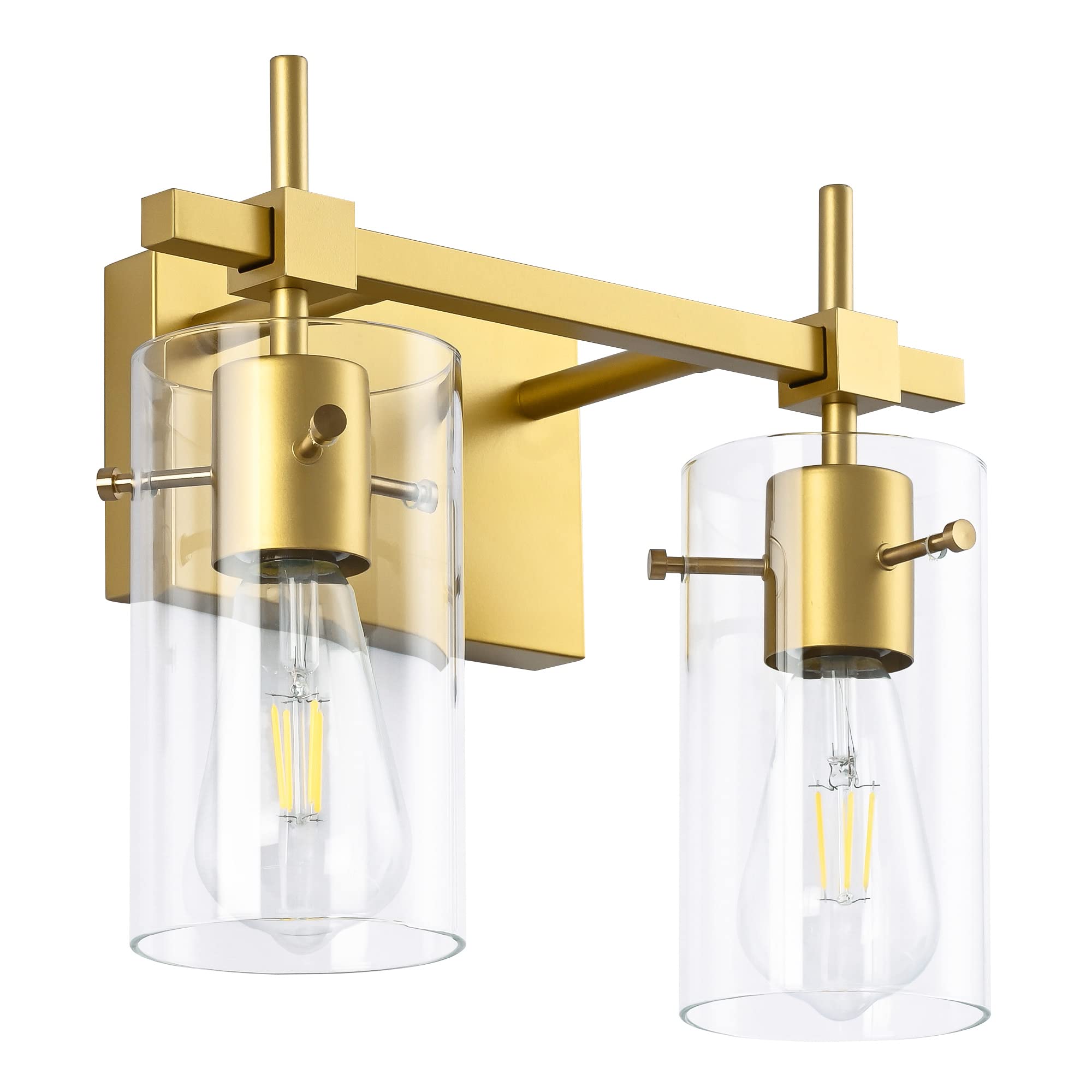 Solfart Gold Bathroom Light Fixtures 2 Light Wall Light Fixtures Bathroom Vanity Light Over Mirror Vintage Light