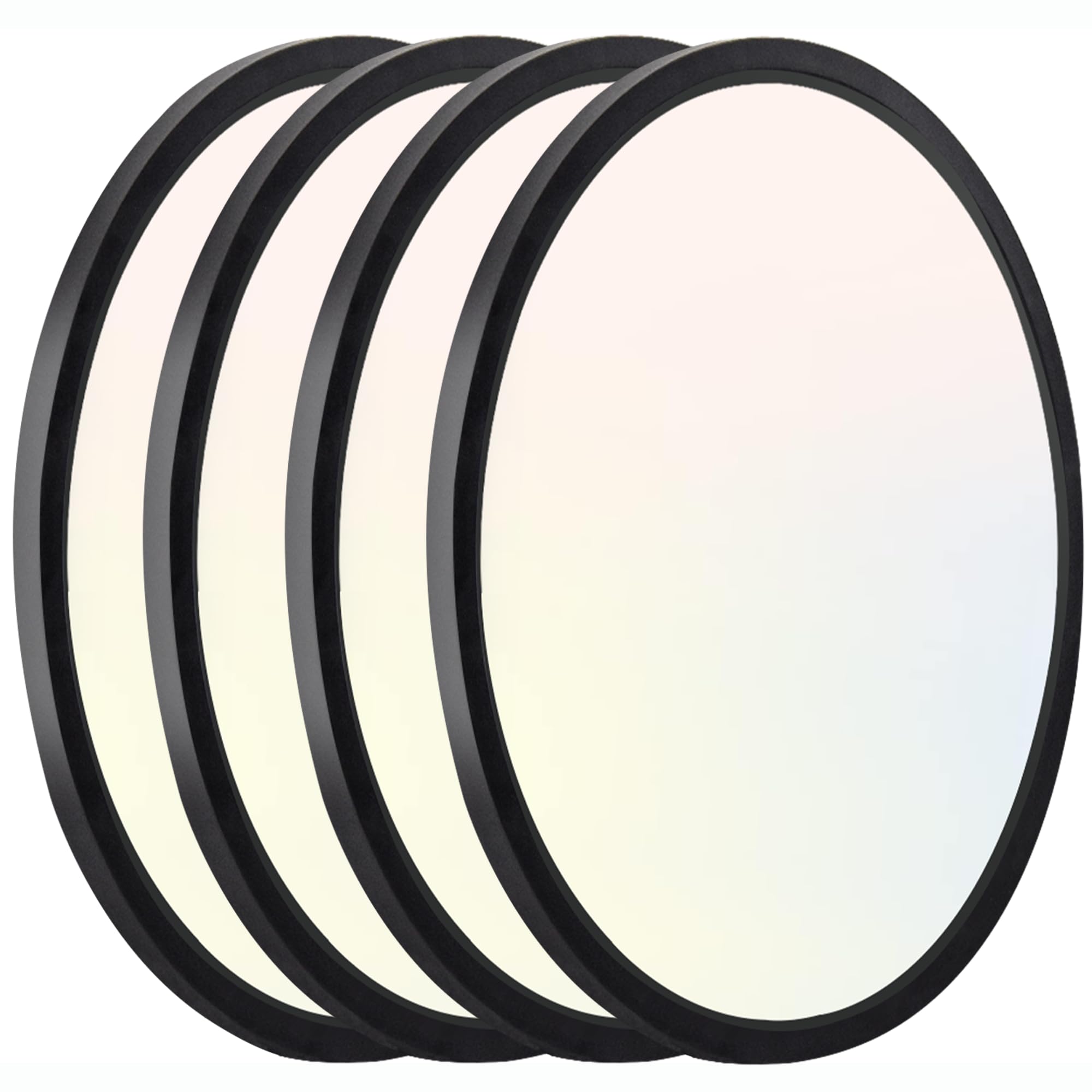 Hlite 4pack 12 inch Flush Mount LED Ceiling Light Fixture,24W 2400LM Super Slim Light Fixtures Ceiling Mount 3000K/4000K/5000K 3