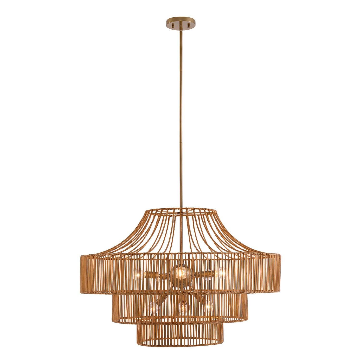 Savoy House Medlock 8-Light Burnished Brass Outdoor Chandelier 7-9906-8-171