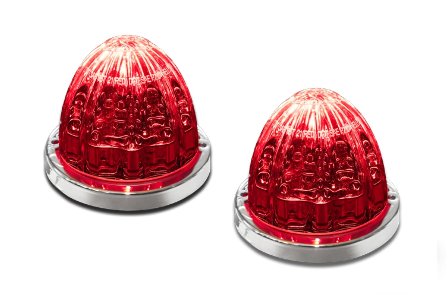 RoadWorks HERO Lights 2 Pack, Red/Clear, Model HERORCWM-2