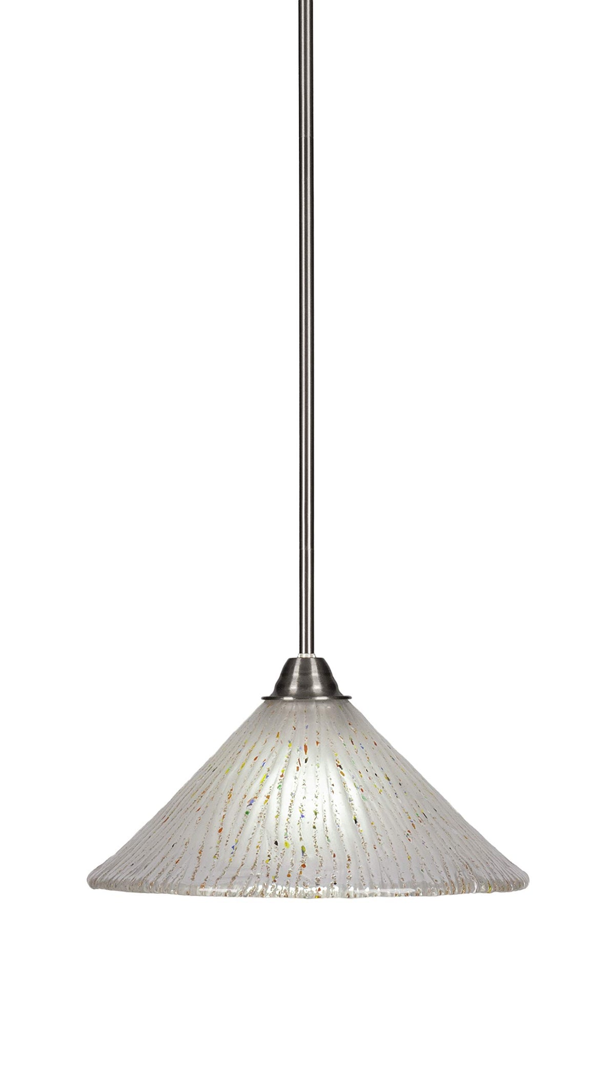 Toltec Lighting Paramount 1 Light Pendant in Brushed Nickel (3401-BN-701)