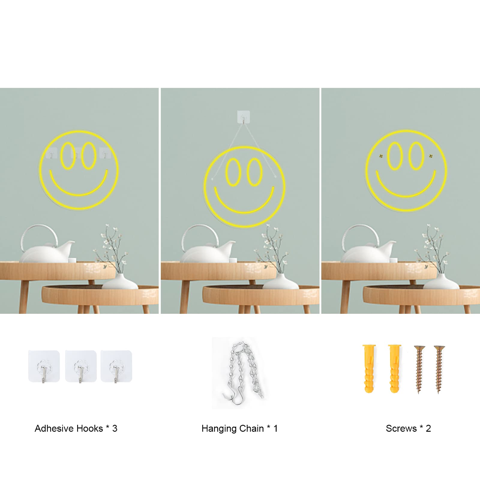 Fionnuar Neon Sign Art Light - Decorative LED Wall Decor for Parties - 16inx7in - Multi Color - Model aa473f20-a1e5-4a2c-89