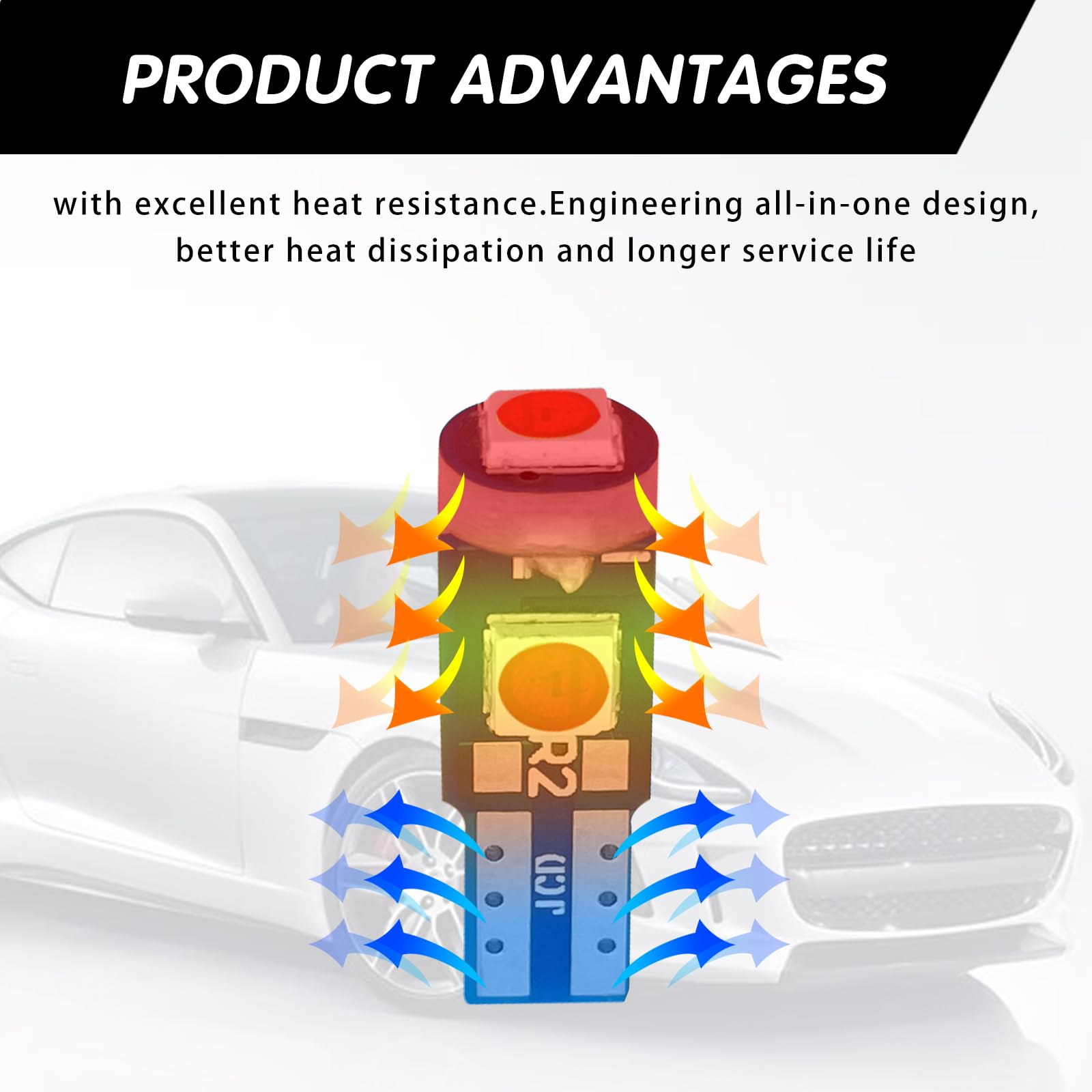 Damwot 74 Led Bulb Dash Lights Super Bright, T5 37 74 Led Bulb With Twist Lock Socket Pc74 Pc37, Dashboard Lights, Instrument Cl