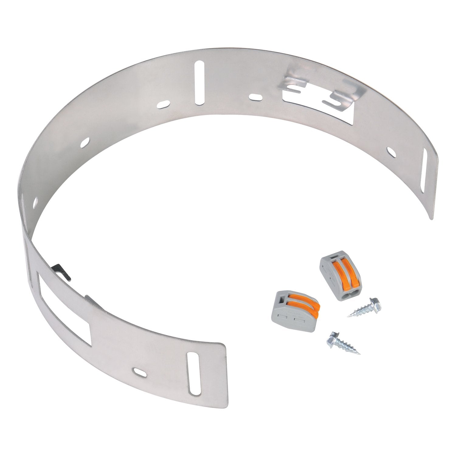 HALO Recessed ML7RAB 6-Inch LED Retrofit Adapter Band Adapts Housings Without Torsion Spring Brackets, 4-Pack, Grey, White