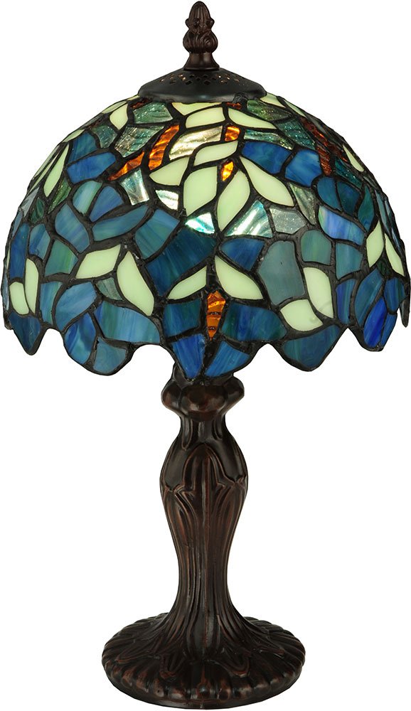 Meyda Home Indoor Decorative Lighting Accessories 14&quot;H Nightfall Wisteria Mini Lamp