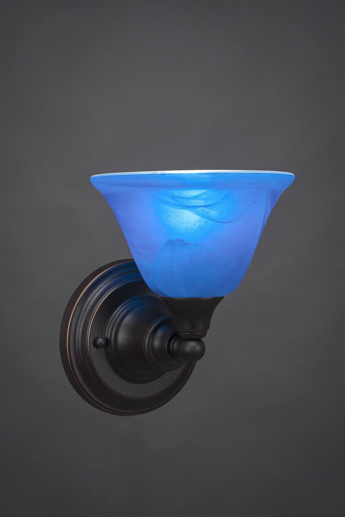 Toltec Lighting 1 Light Wall Sconce In Dark Granite (40-Dg-4155)