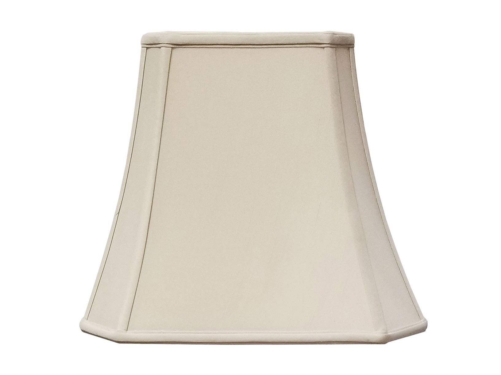 Royal Designs Rectangle Cut Corner Lamp Shade - Beige - (5 X 6.5) X (8 X 12) X 10