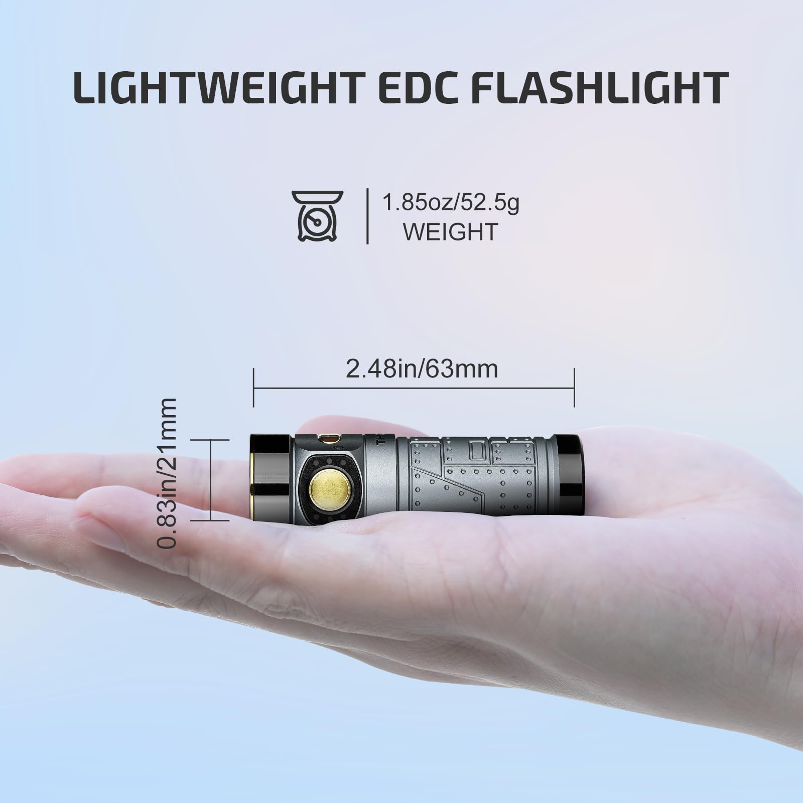 Olight Baton4 Rechargeable Edc Light, Led Pocket Flashlight 1300 Lumens With Magnetic Charging Cable, Ipx8 Waterproof For Home,