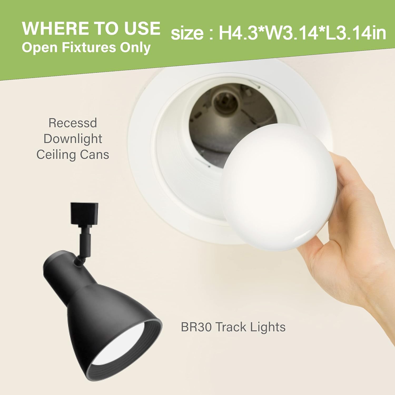 Luxon 15W Br25 Radar Motion Sensor Light Bulbs,Dusk To Dawn Led Light Bulb Outdoor (100W Equ.),Indoor Outdoor Auto On/Off E26 Ba