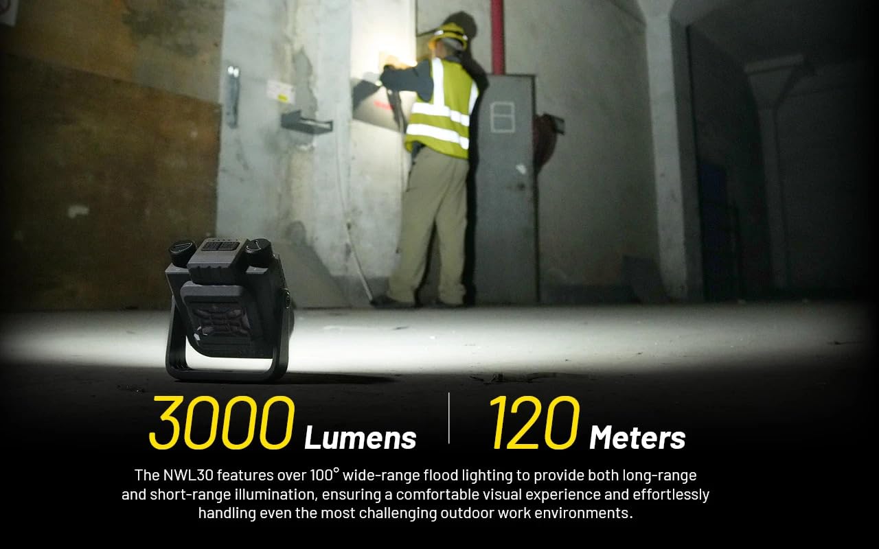 Nitecore NWL30 3000 Lumen USB-C Rechargeable Outdoor Lantern Work Light