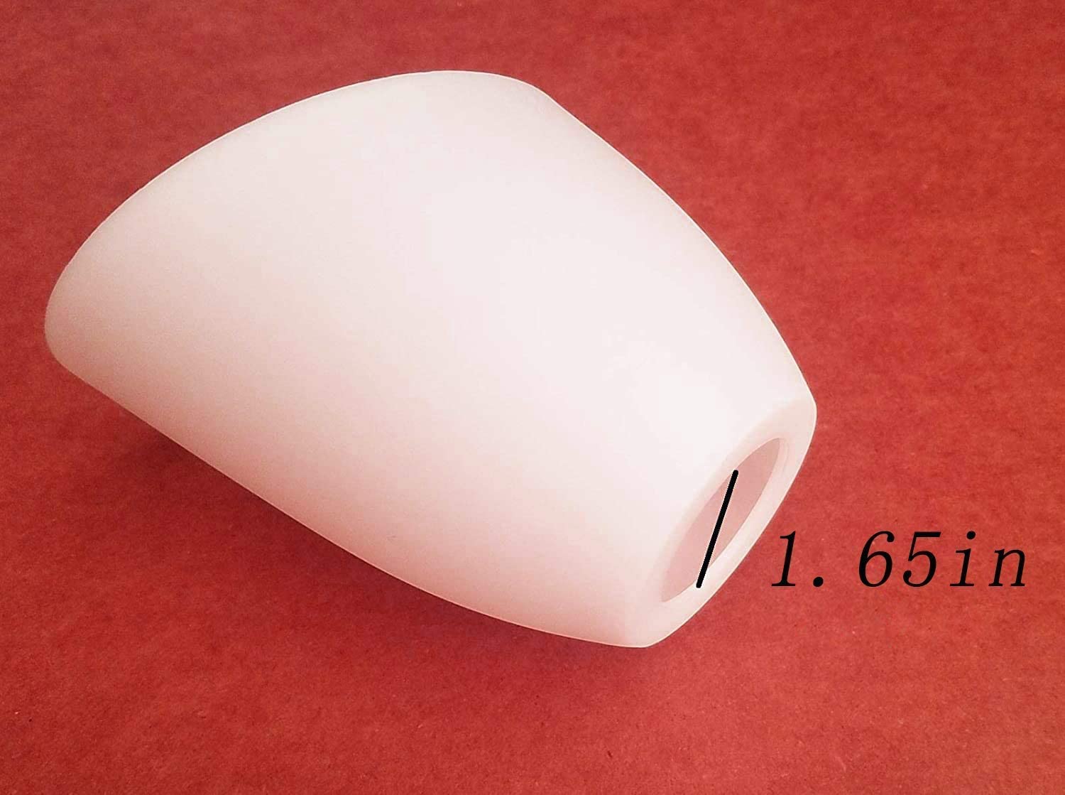 Velouer Lamp Shade Rings, Plastic Replacement for Standard Base, 1-1/2in Thread Diameter, White, 2-Pack