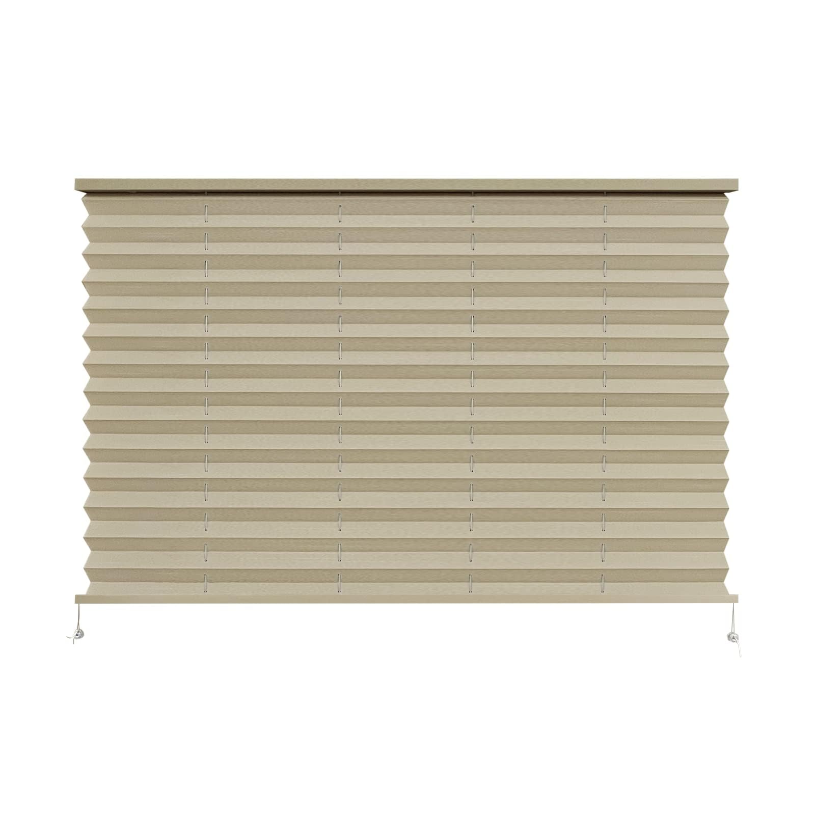 Dulepax Rv Blinds,Rv Pleated Shades,Rv Blinds Pleated Shades, 38'' W X 24'' L Cappuccino Rv Window Shades,Camper Blinds,Rv Windo