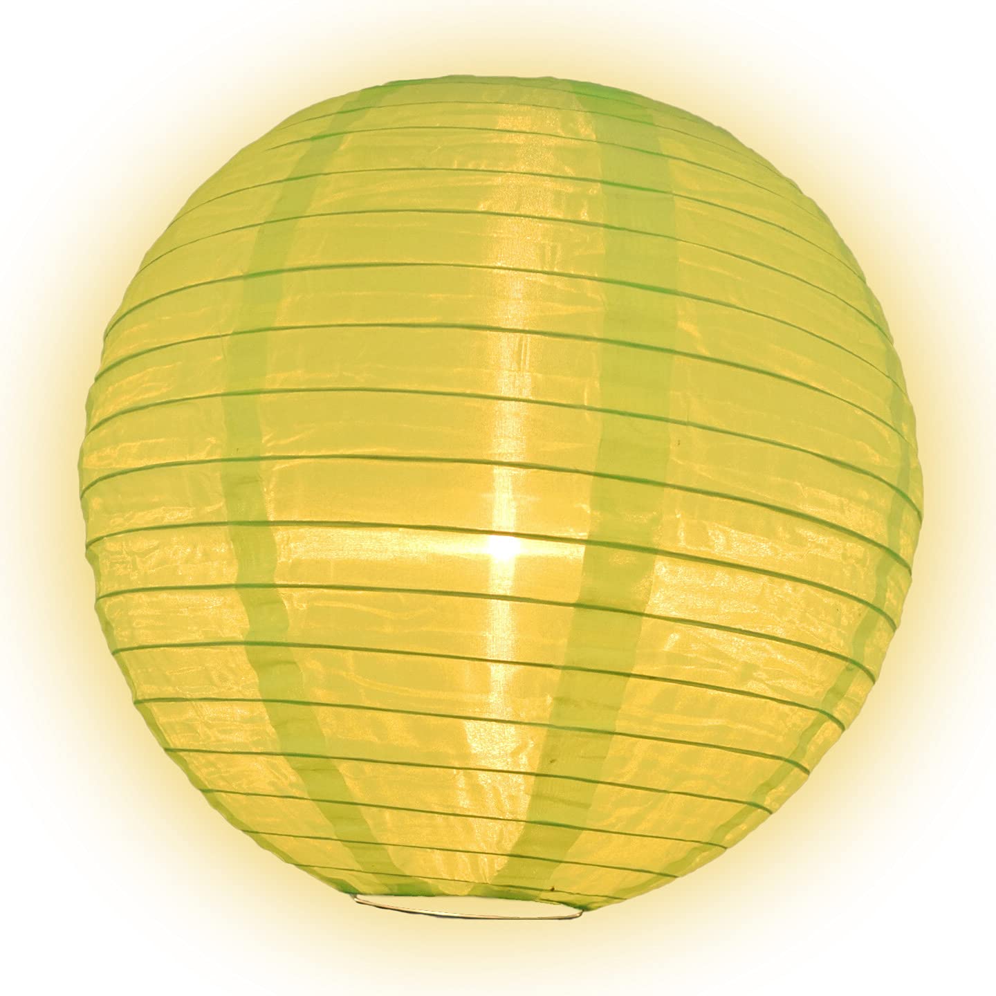 Paperlanternstore.Com 10 Inch Neon Green Nylon Lantern