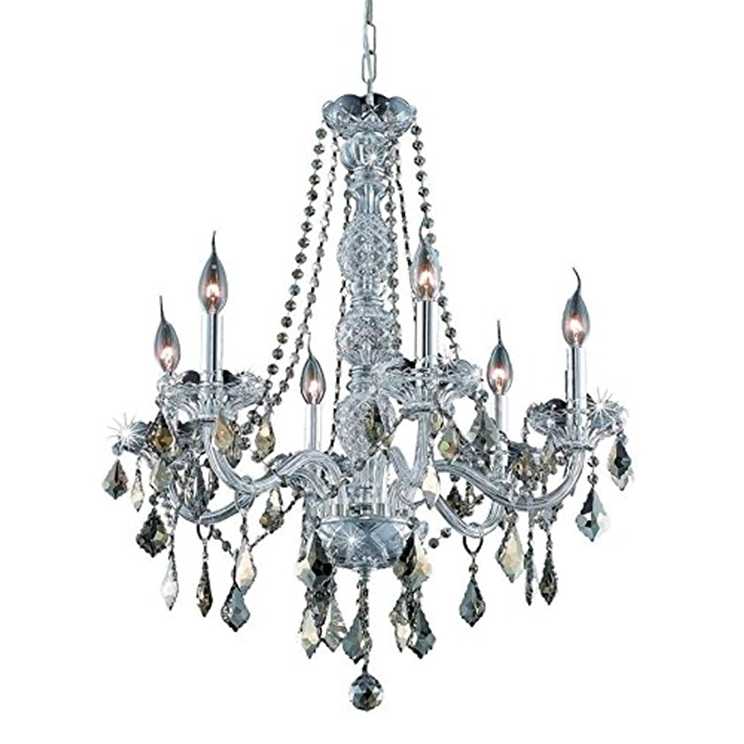 6-Light Chandelier in Chrome Finish