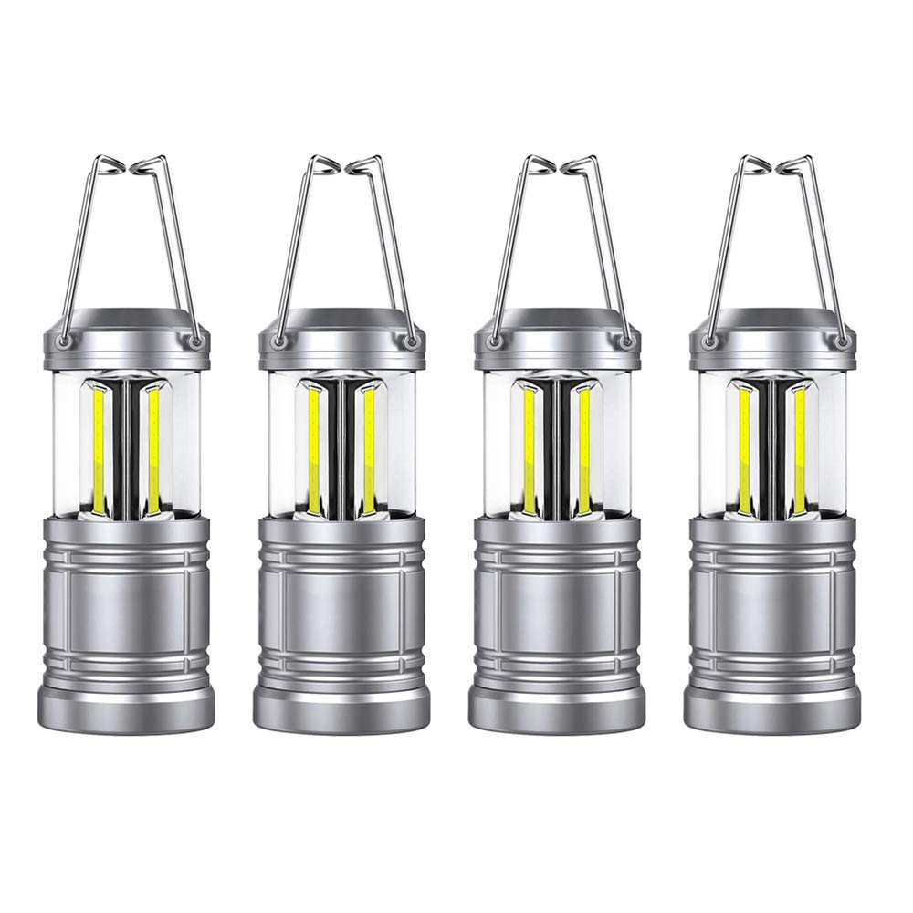 LED Camping Lantern Lights - 500 Lumens Collapsible Camping Lights - Power Outage Lantern Battery Powered for Emergency, Hurrica