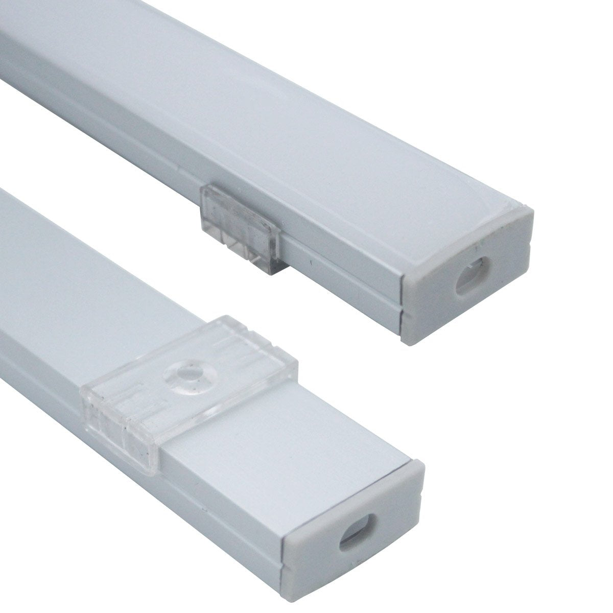 Litever 6-Pack Led Strip Aluminum Channels Super Wide, For Mounting 18Mm Width 2835 5050 Led Strip,1 Meter / 3.3 Ft Aluminum Channels With Diffused Cover, End Caps, Mounting Clips-Ll-007-W-[6 Pack]