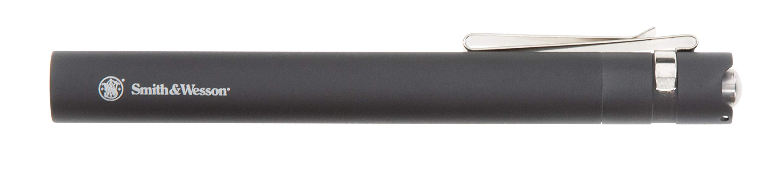 Smith & Wesson Night Guard Slim Flashlight, Compact Design, Black, Model 1117278, One Size
