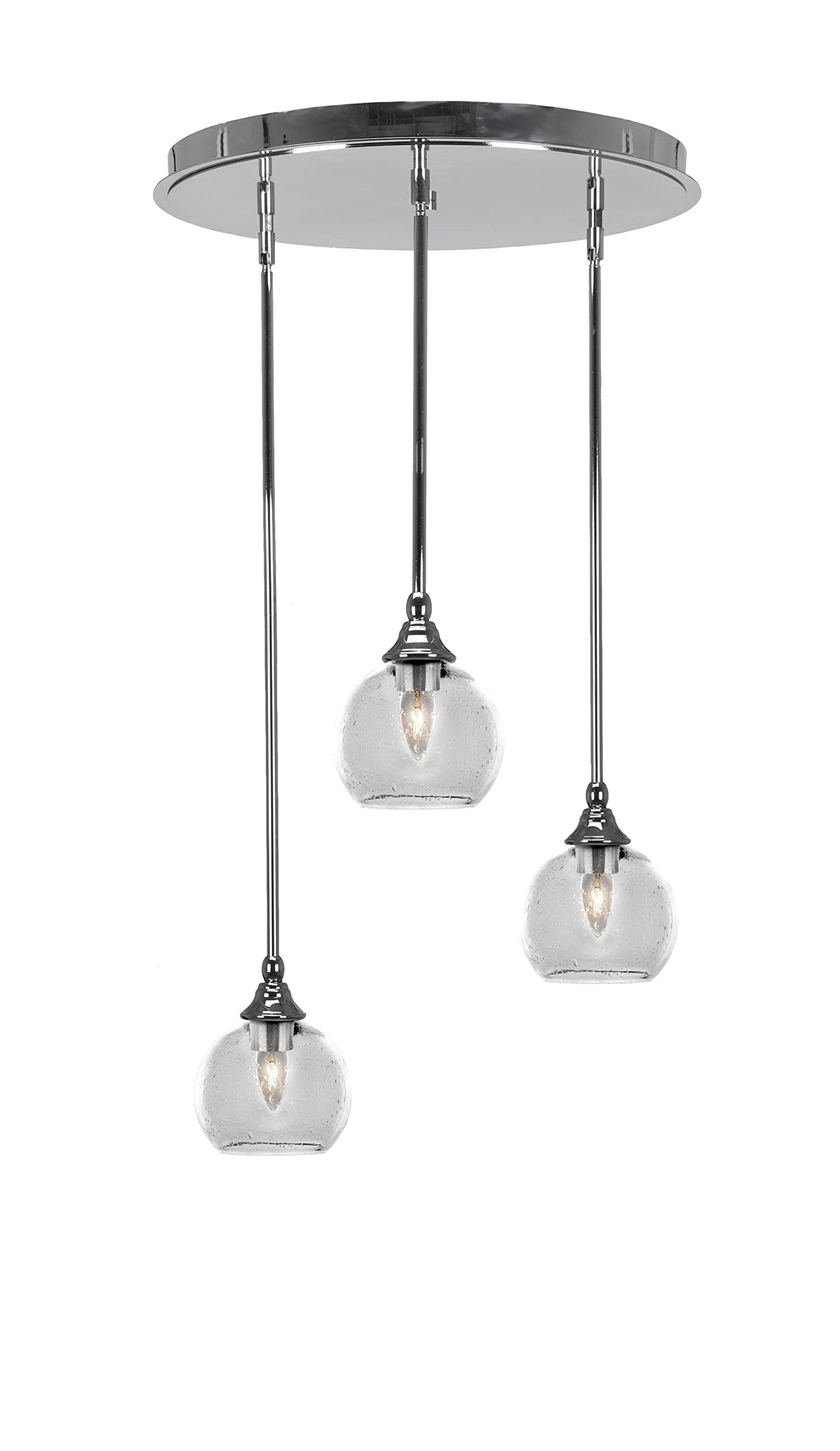 Empire 3 Light Cluster Pendalier in Chrome Finish (2183-CH-4100)
