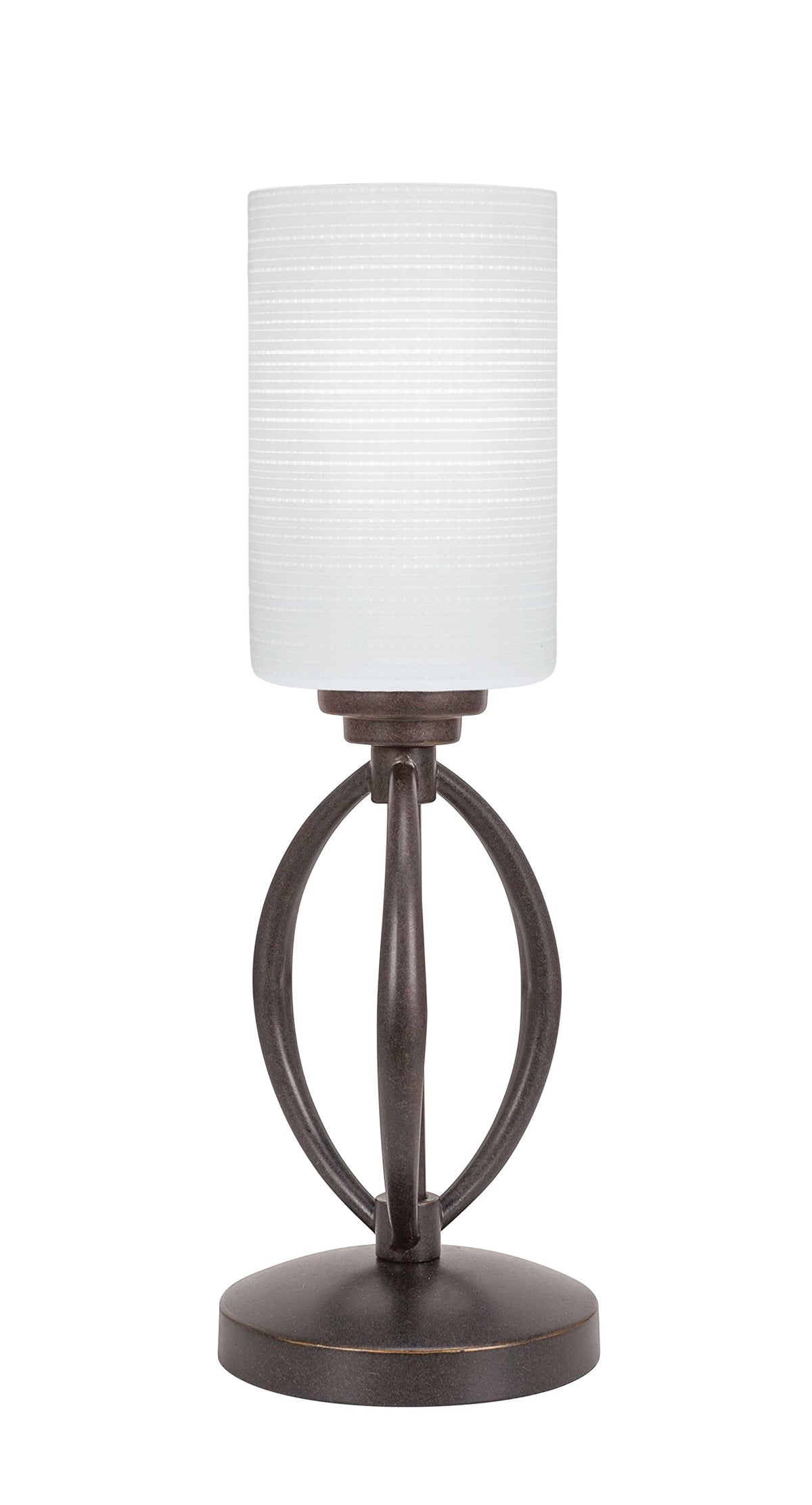 Toltec Lighting Marquise 1 Light Table Lamp in Dark Granite (2410-DG-4061)