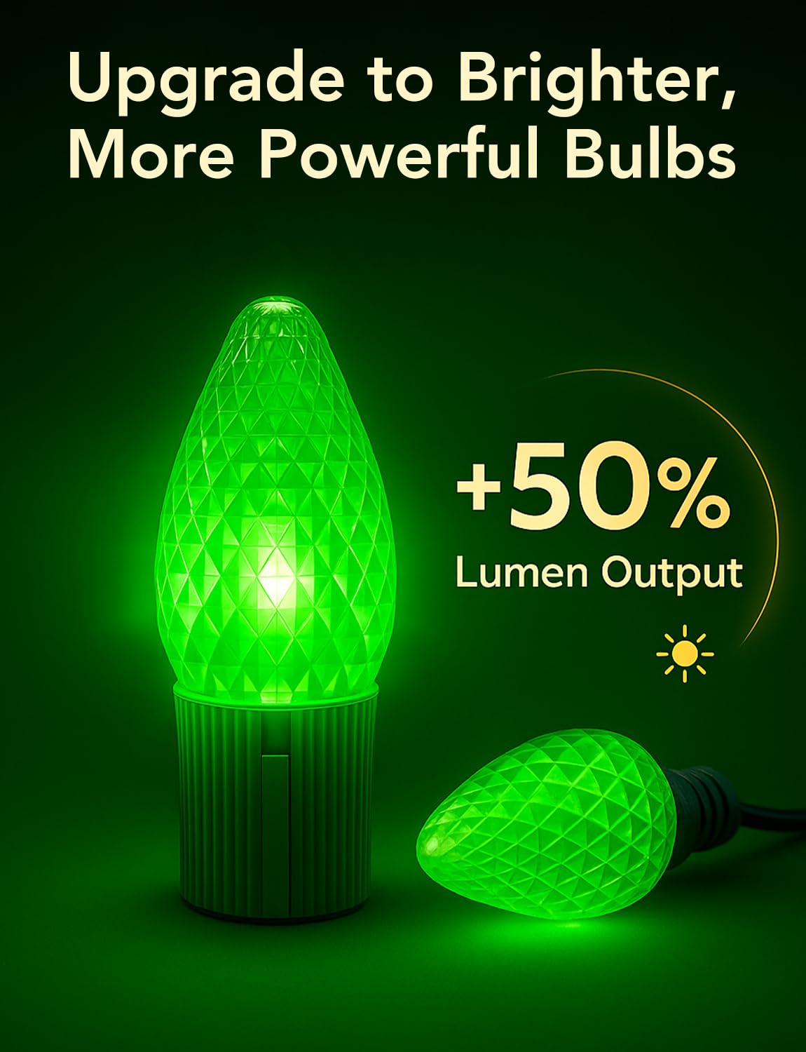 Led C9 Christmas Lights Outdoor 100Ft 150 Leds App Remote Controlled Rgb Smart String Lights With Diy Music Sync & Timer 108 Modes Waterproof & Extendable For Roofline House Xmas Tree Halloween Decor