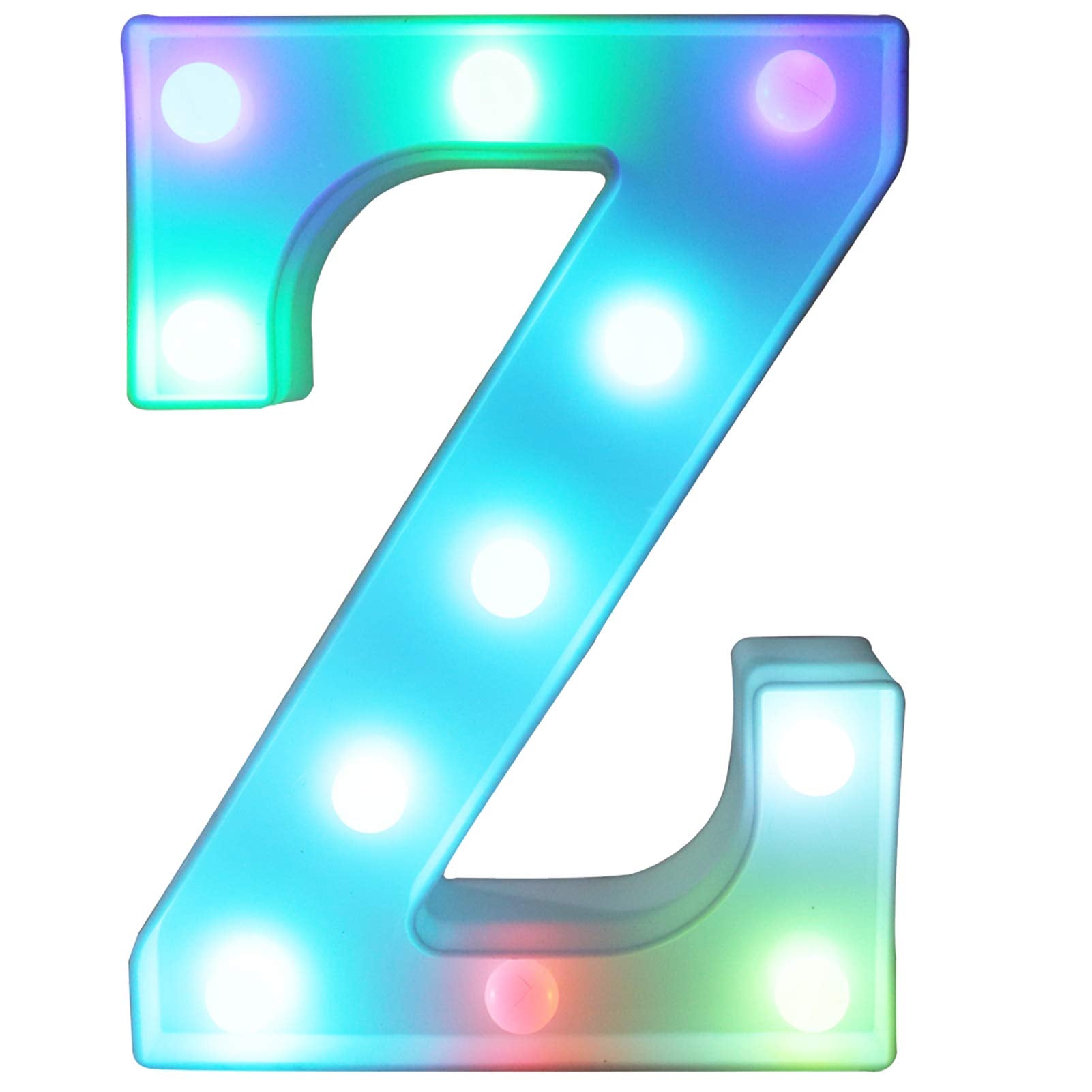 Pooqla Colorful Marquee Letters LED Light Up Letters with Remote, Party Birthday Letter with Lights Decorations for Classroom Ro