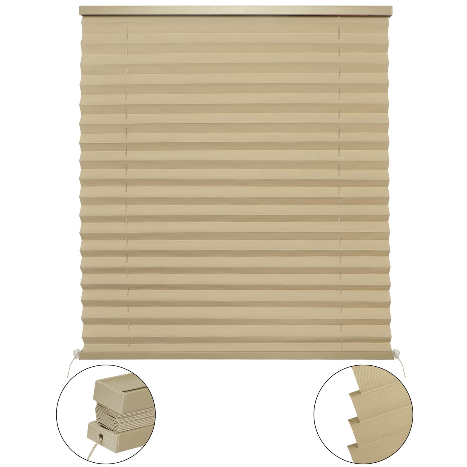 Rv Blinds For Camper Window,Rv Shades Camper Blinds For Travel Trailers, Motorhome Pleated Window Shades-20 W X 24'' L